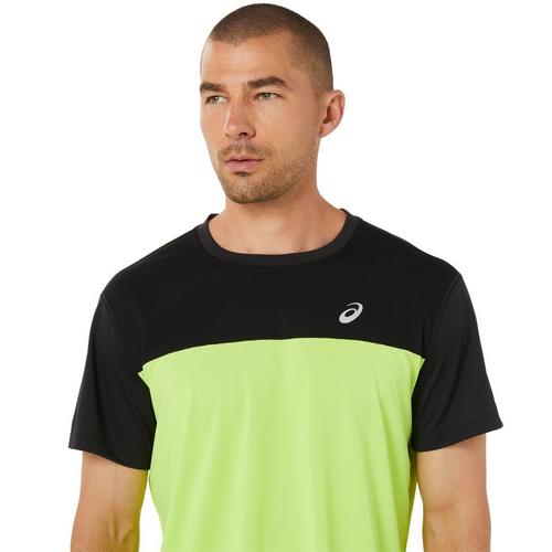 Black/Green - Asics - Race Mens Running T Shirt - 6