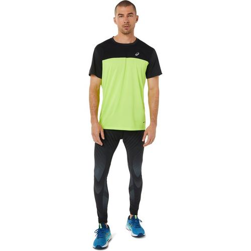 Black/Green - Asics - Race Mens Running T Shirt - 7