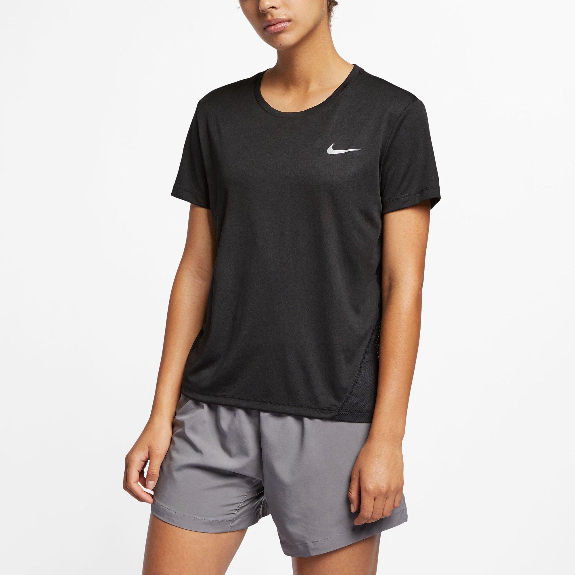 Black - Nike - Nike Miler Top SS Ld99 - 1