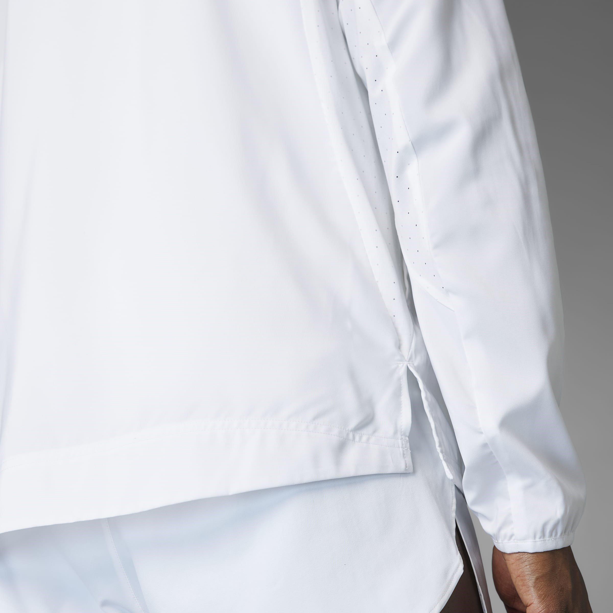 White - adidas - Adizero Essentials Water Resistant Long Sleeve Slim Fit Performance Running Jacket - 15