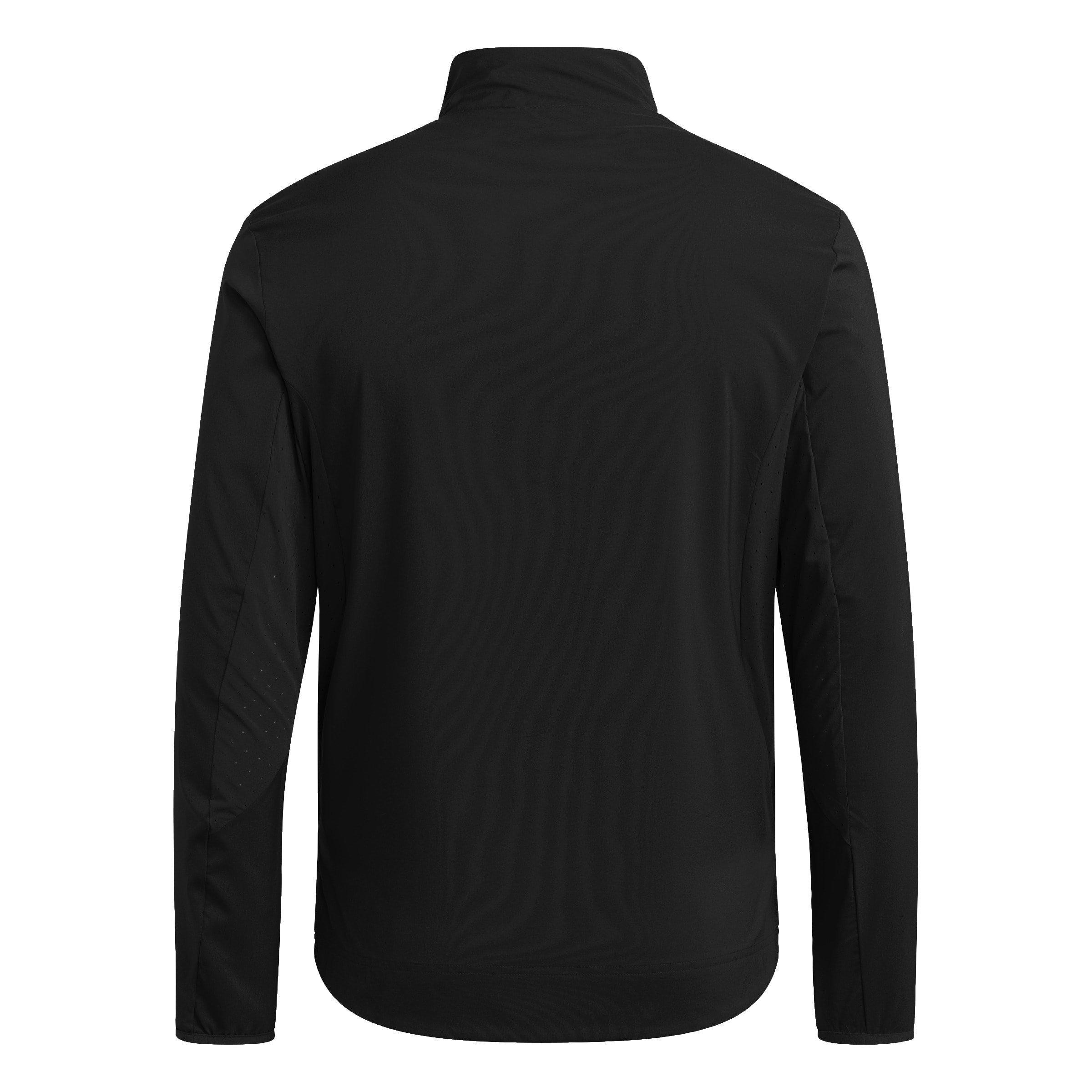 black - adidas - Men's Adizero Essentials Water Resistant Long Sleeve Slim Fit Performance Running Jacket - 2