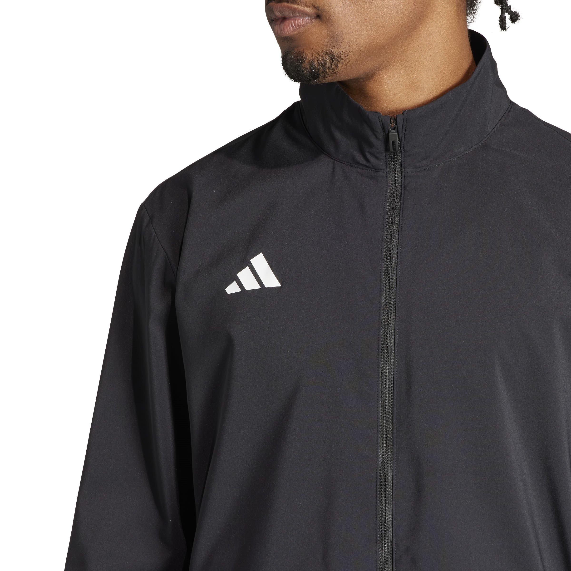 black - adidas - Men's Adizero Essentials Water Resistant Long Sleeve Slim Fit Performance Running Jacket - 5