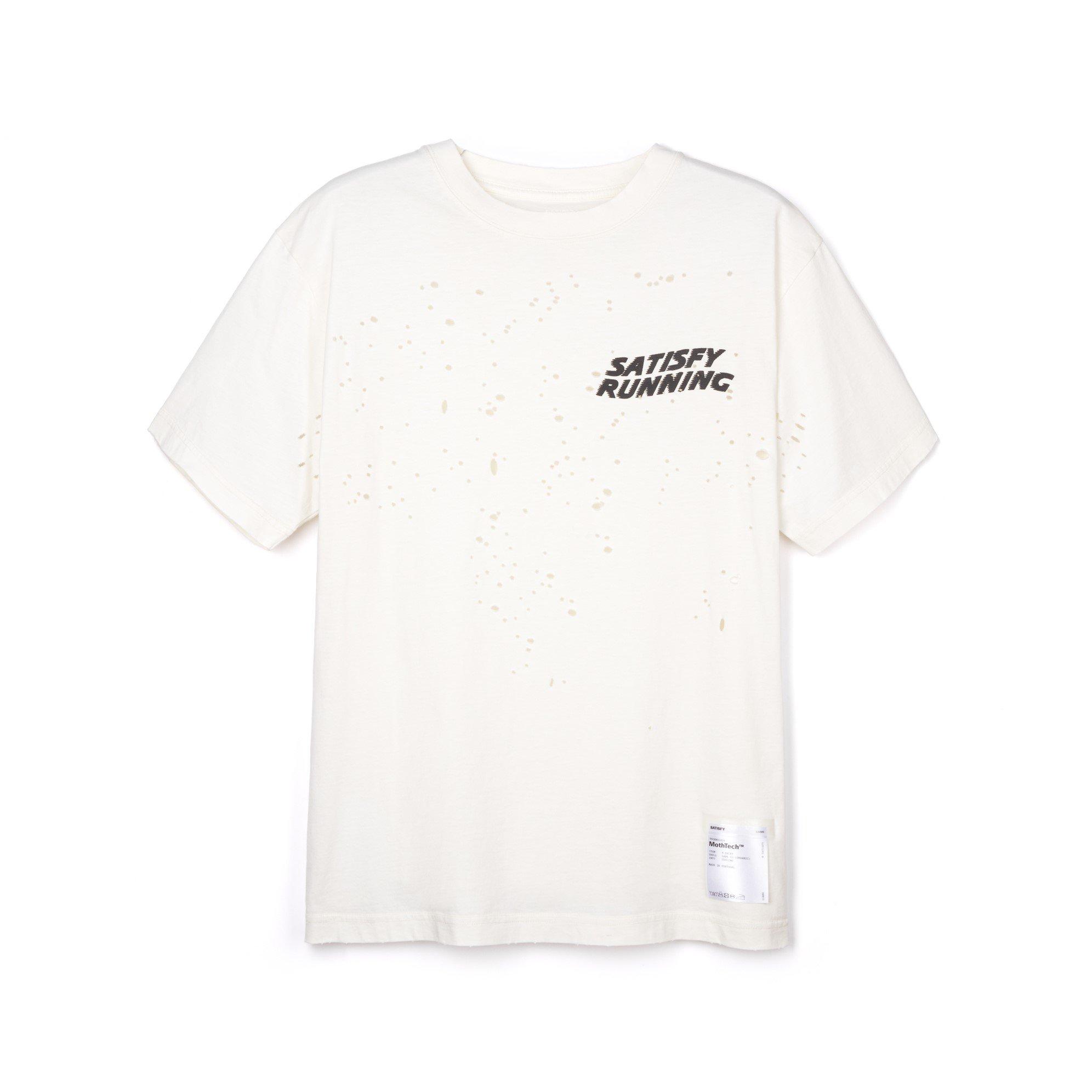 Off White - Satisfy - Mens MothTech Wave Logo T-Shirt - 1