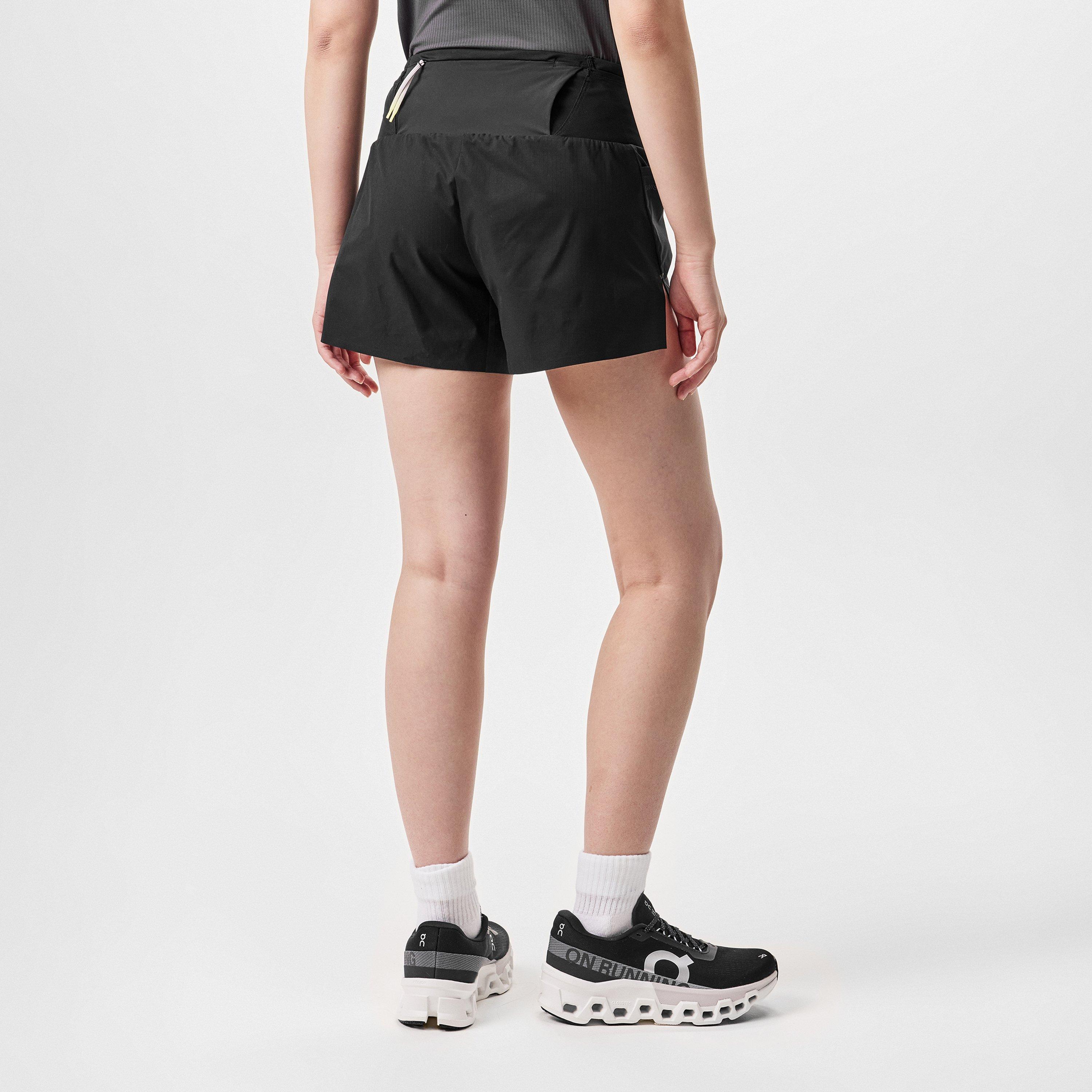 Black - On - Women's Ultra Performance Running Shorts - 4