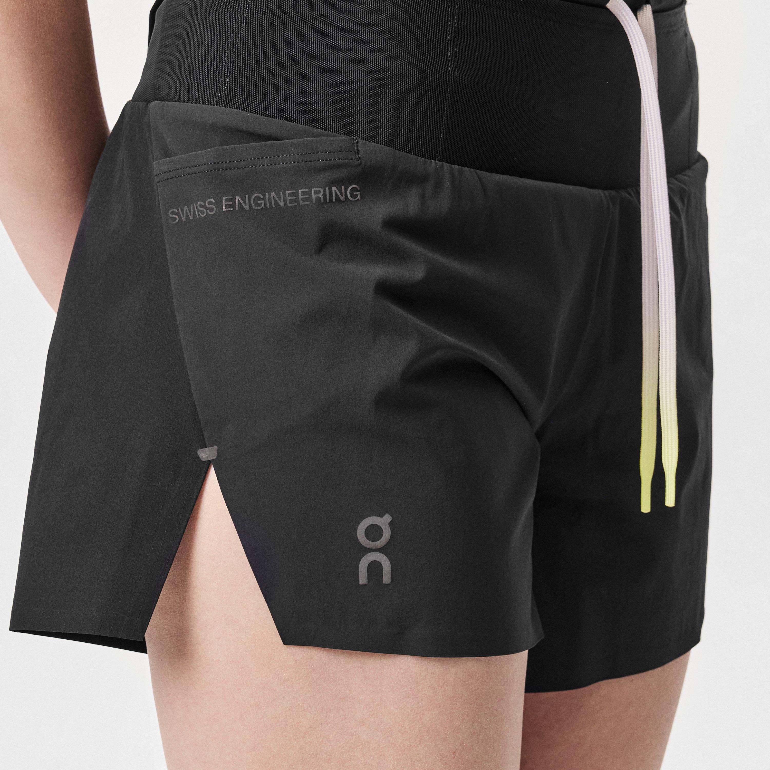 Black - On - Women's Ultra Performance Running Shorts - 5