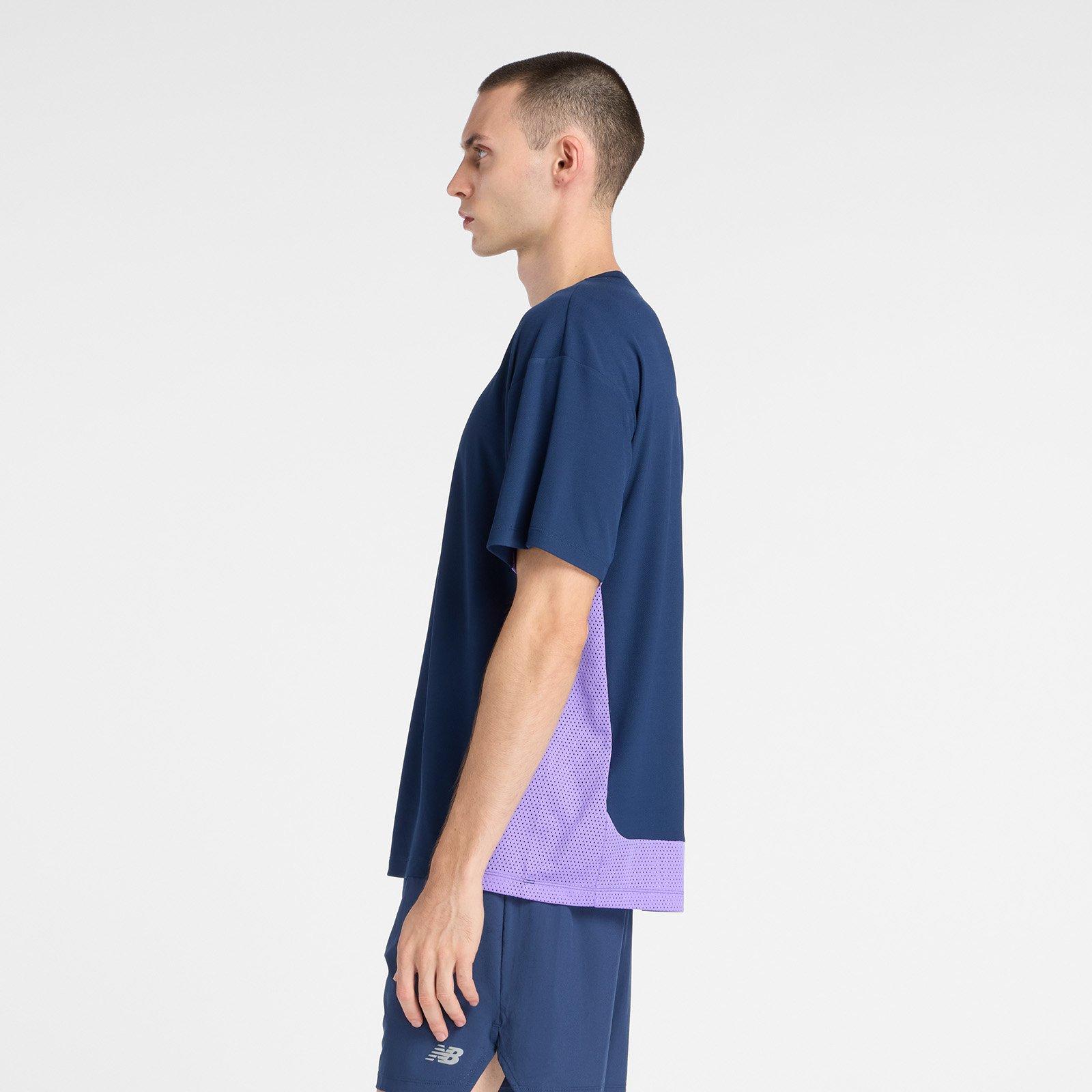 Nb Navy - New Balance - Men's Short Sleeve Performance Running Top - 2