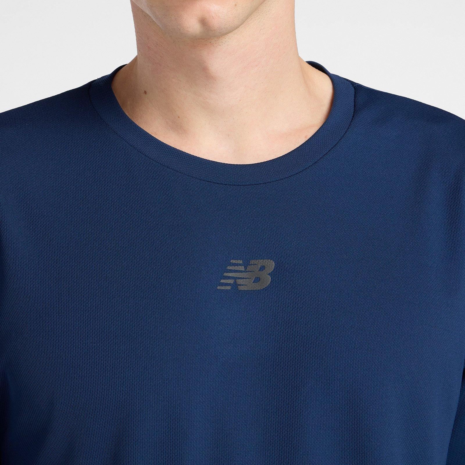 Nb Navy - New Balance - Men's Short Sleeve Performance Running Top - 4