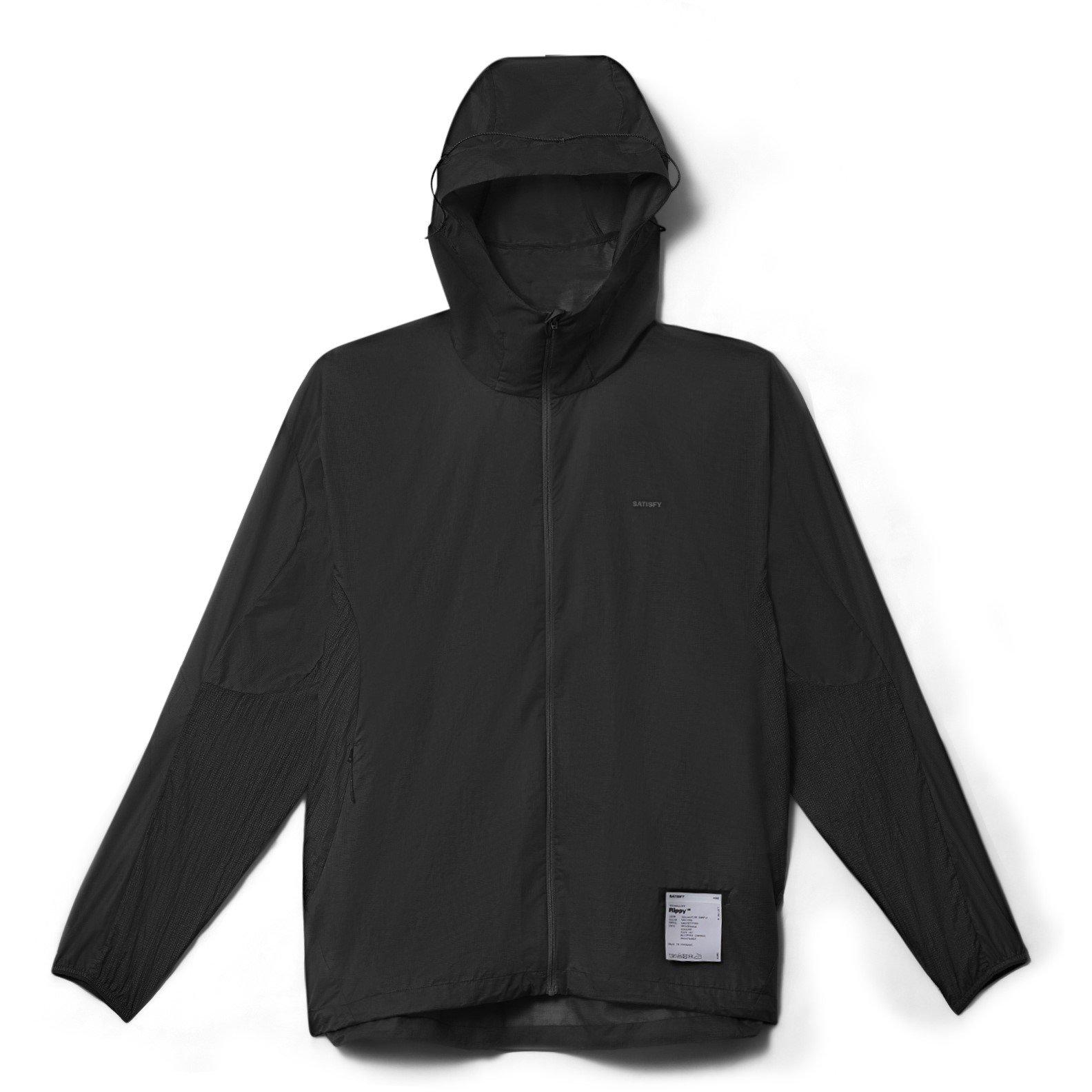 Black - Satisfy - Rippy Pertex Diamond Fuse Hooded Jacket - 1