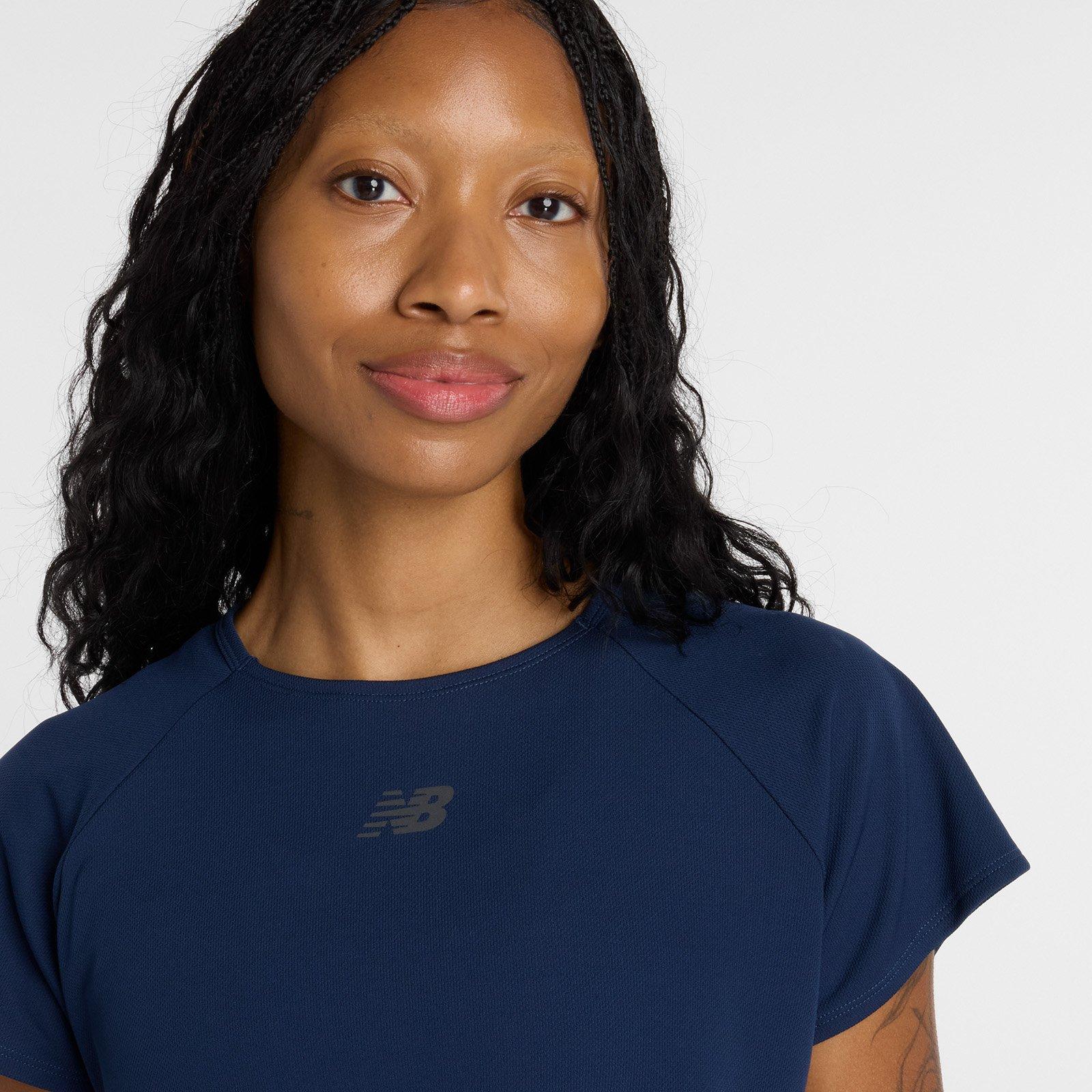 Nb Navy - New Balance - Women's Short Sleeve Performance Running Top - 4