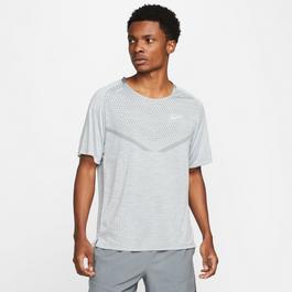 Nike Dri-fit Techknit Short Sleeve Running T Shirt Mens