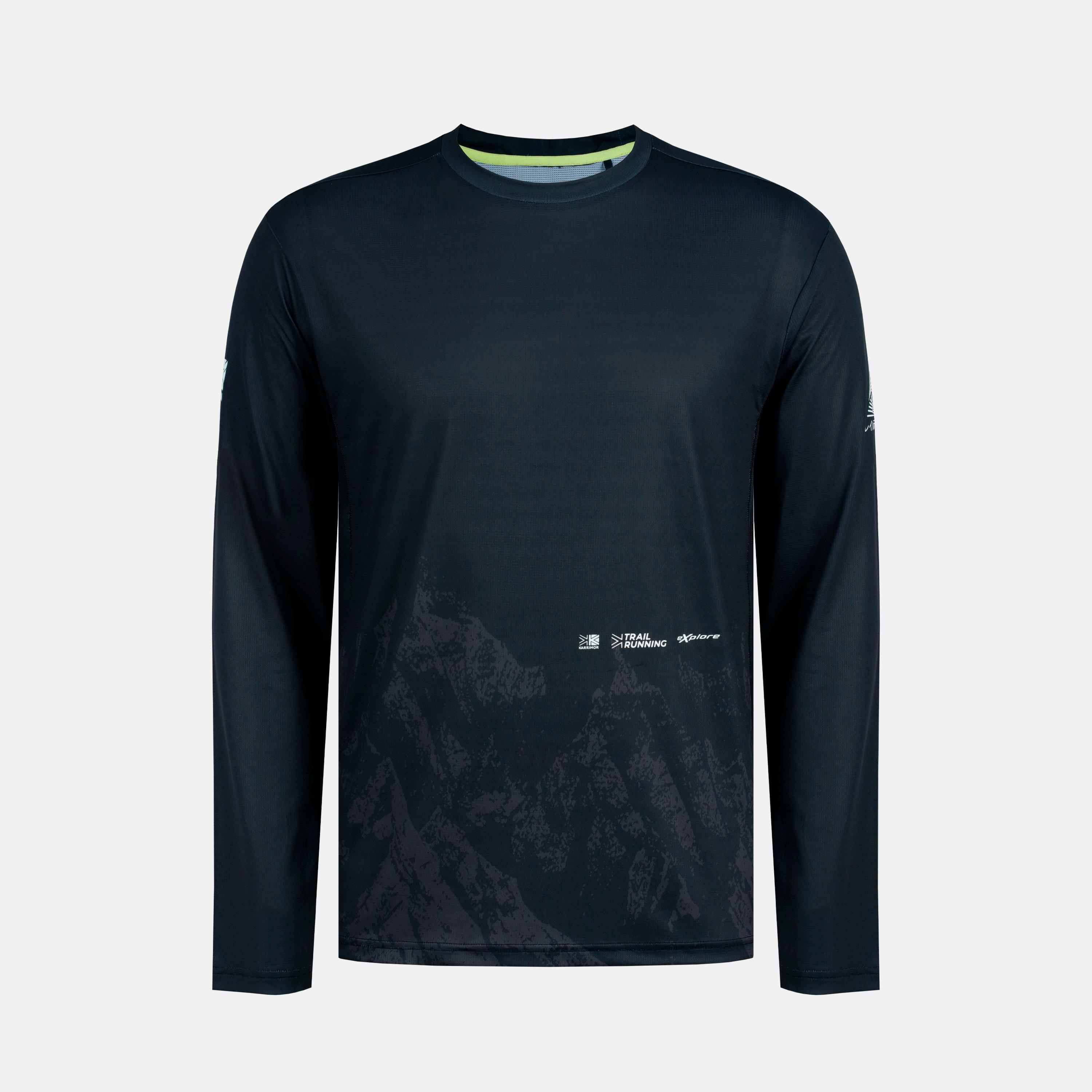 Karrimor Men's Long-Sleeve Performance Running Top - Black - 2XL