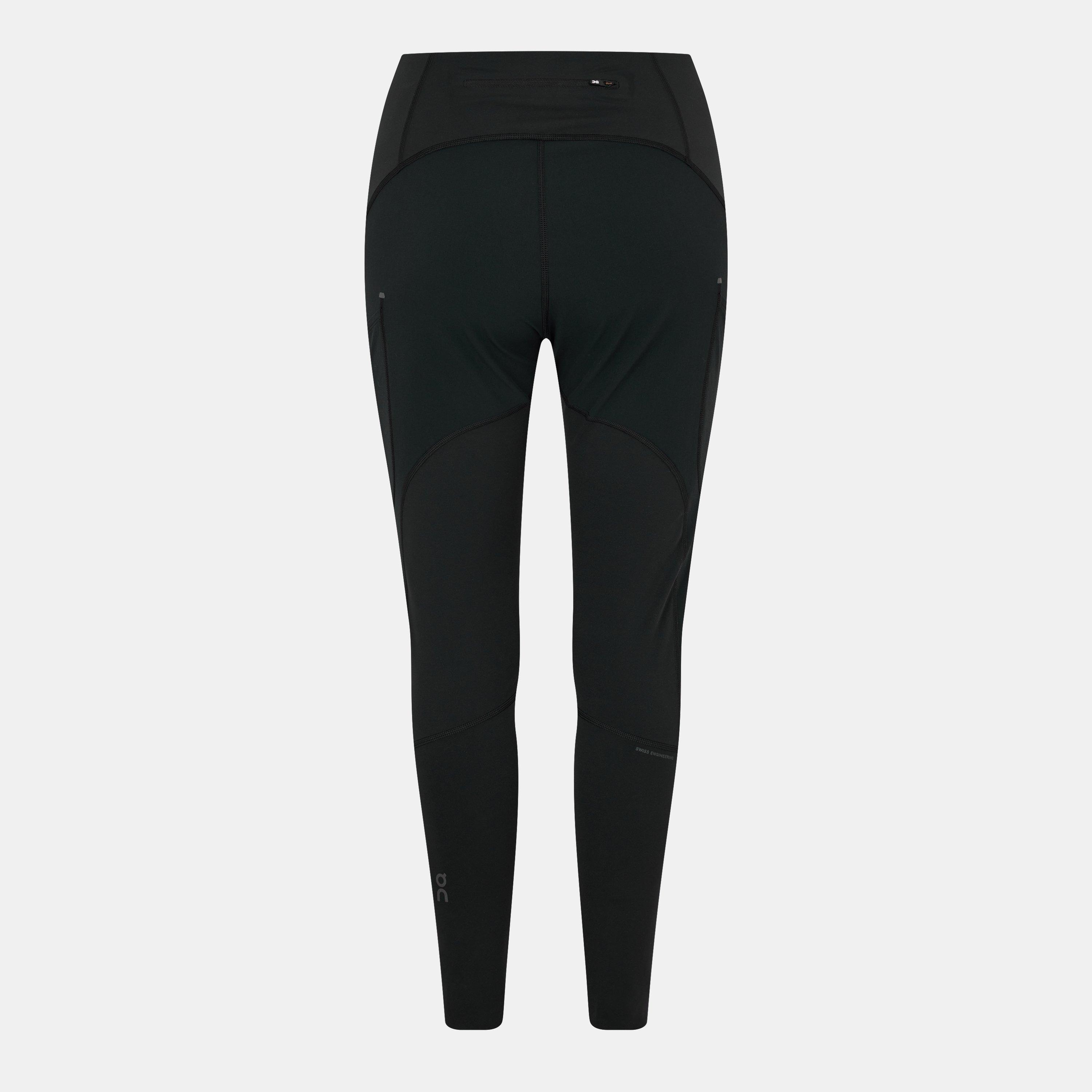 Black - On - Women's Performance Running Tights - 2