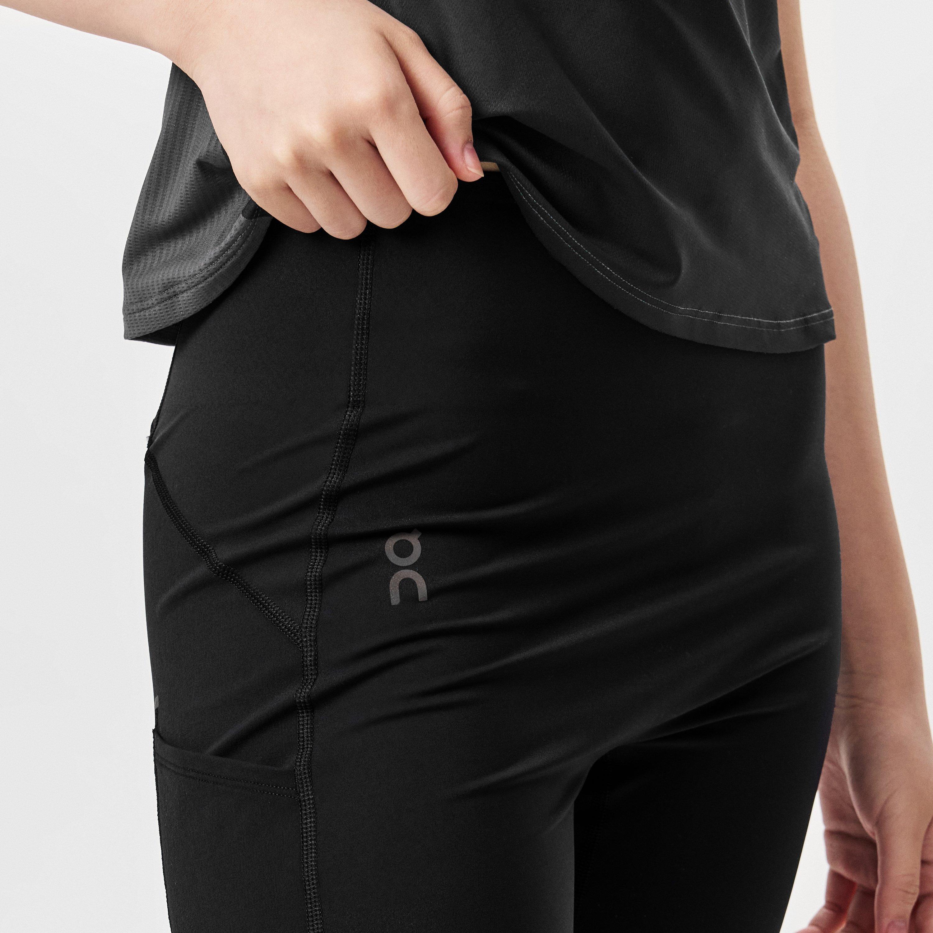 Black - On - Women's Performance Running Tights - 5