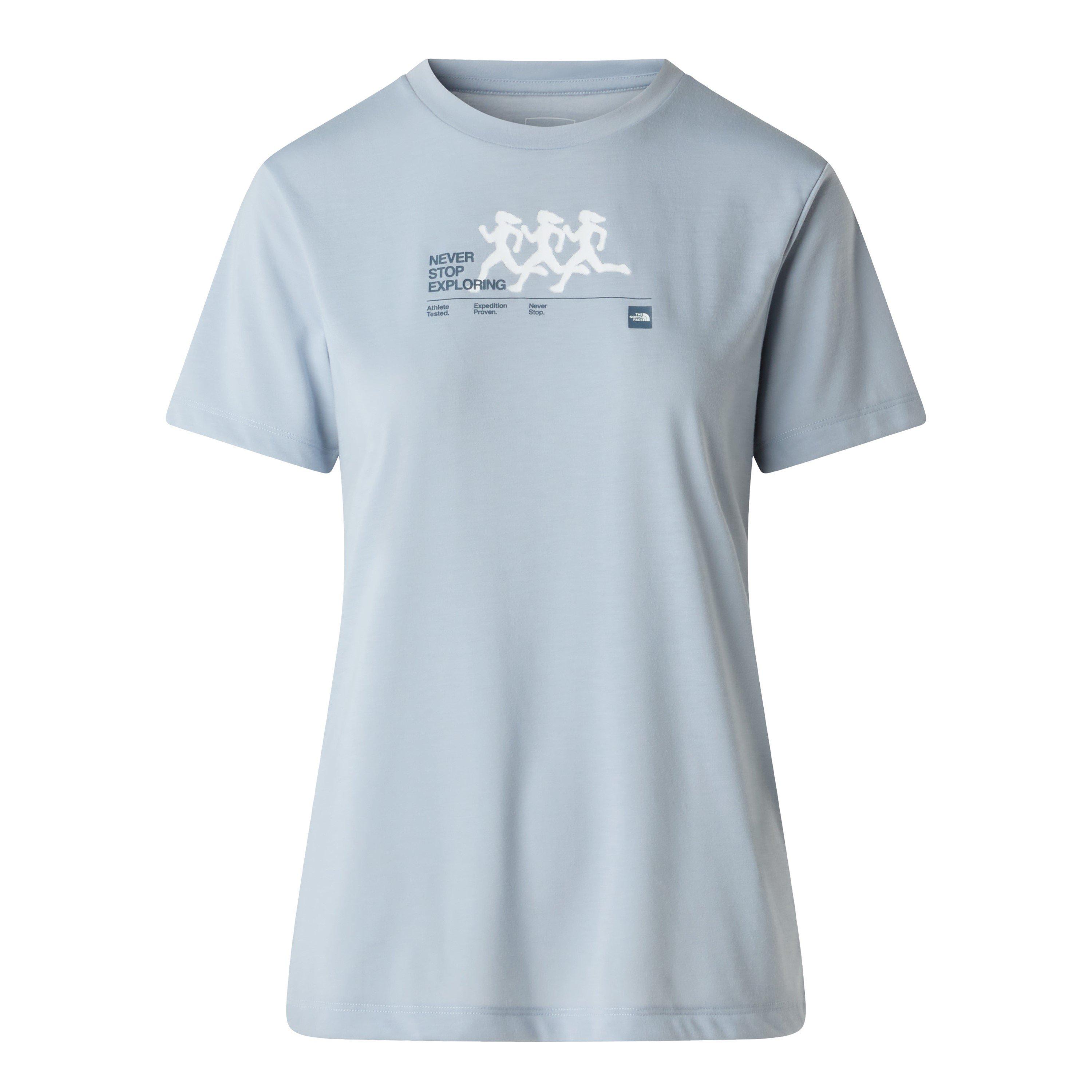 The North Face Women's Tnf Bitmap Tee - Frost Grey - 10 (S)