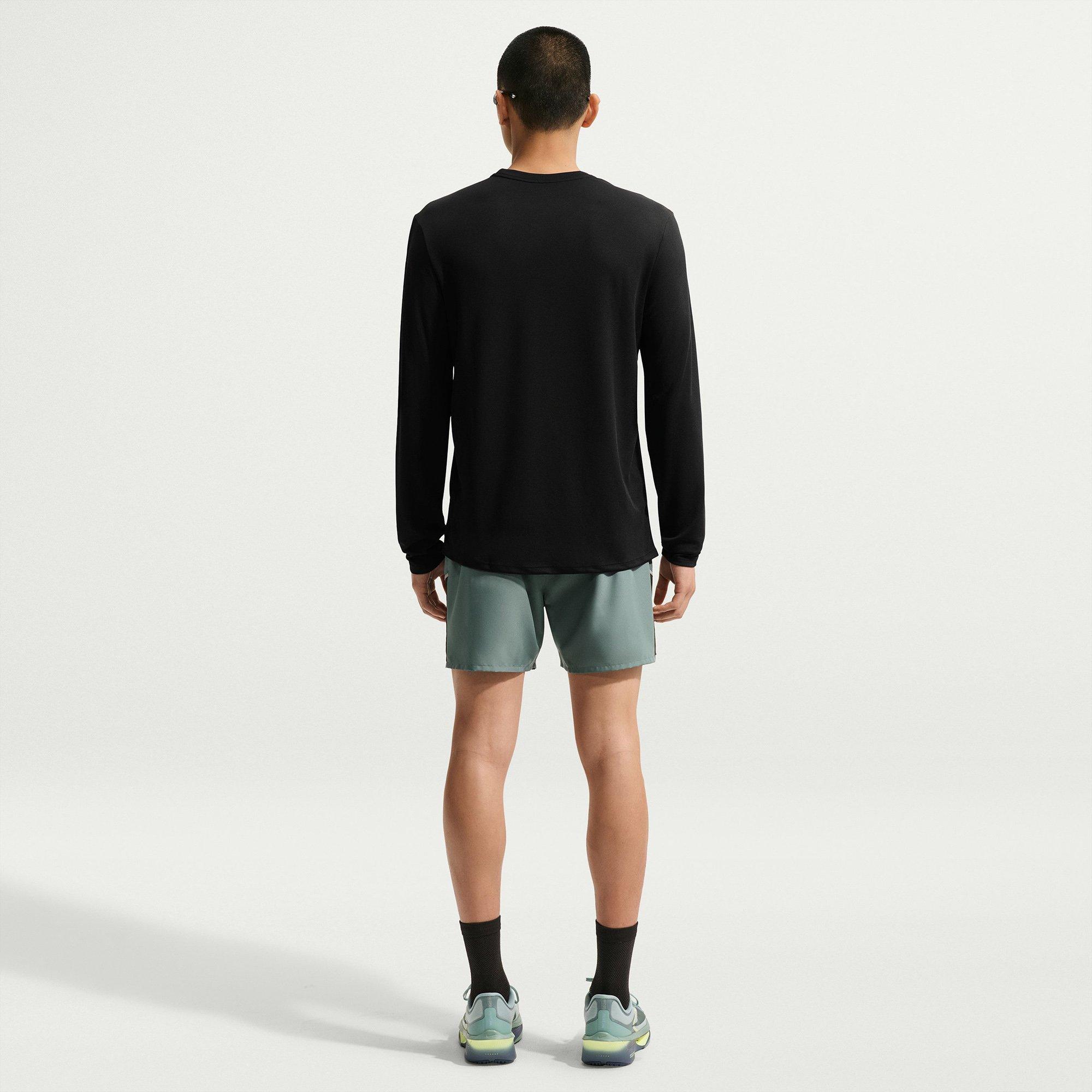 Black/R.Silver - Nike - Men's UV Miler Long Sleeve Running Top - 8