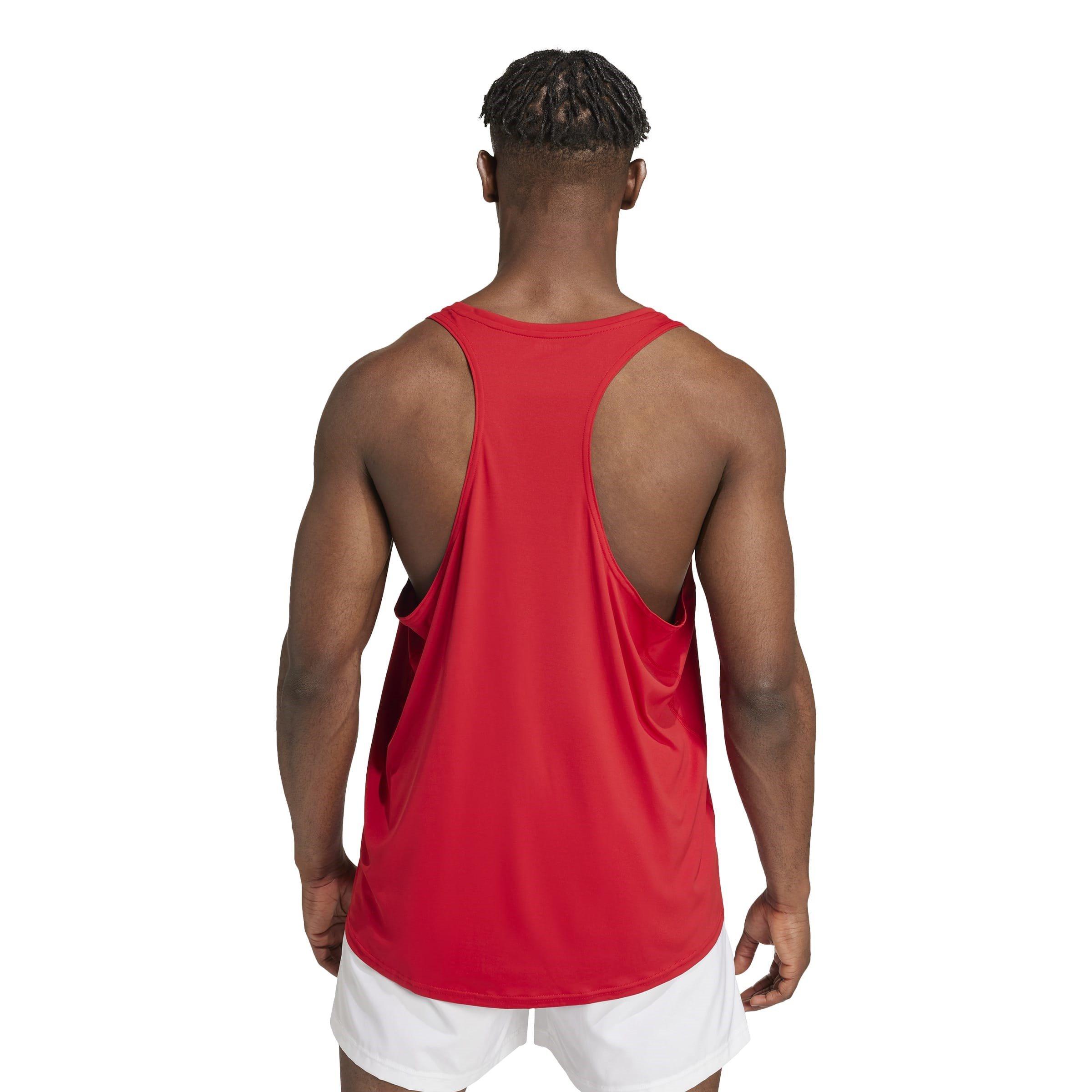 Team Power Red - adidas - Adizero Essentials Running Tank Top Mens - 4