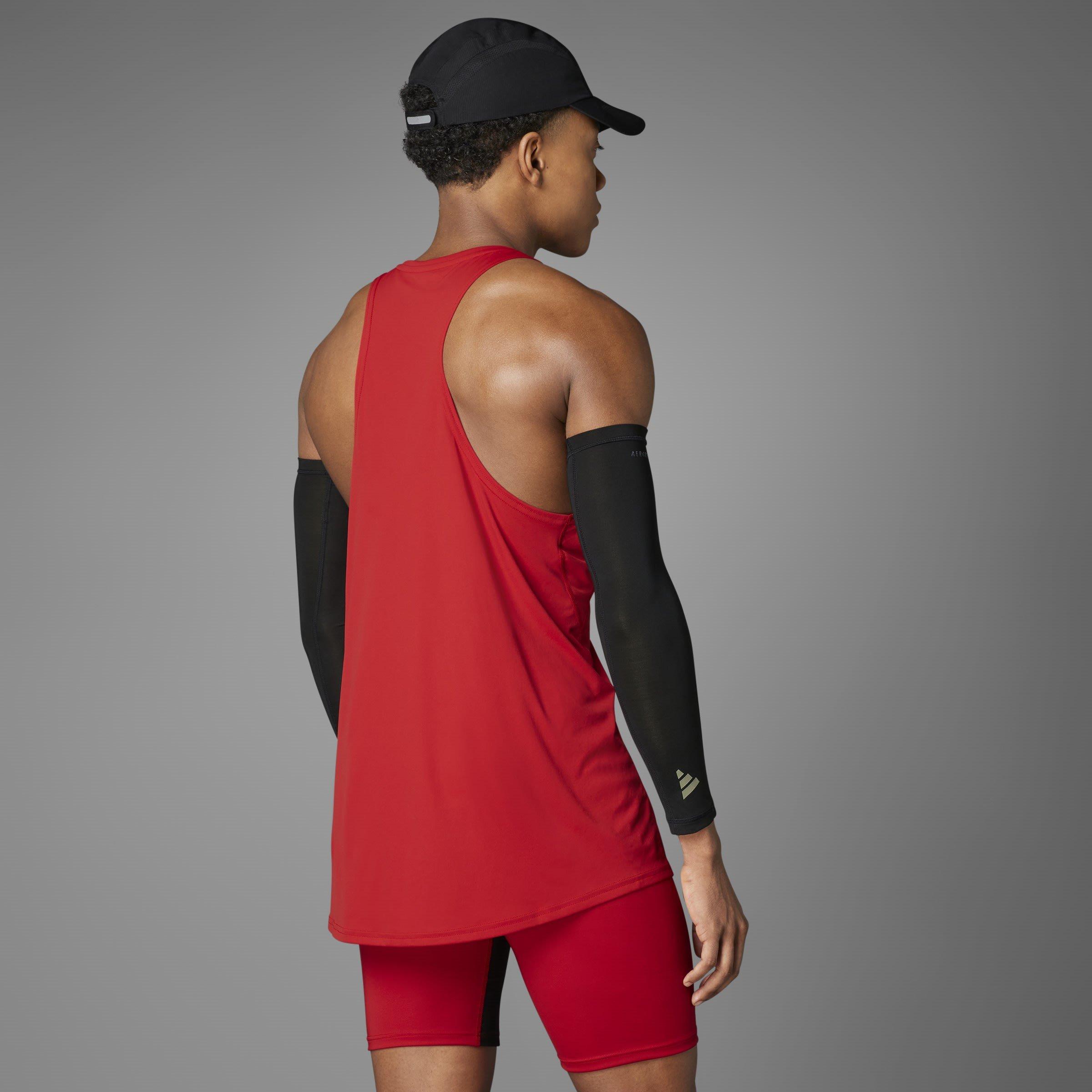 Team Power Red - adidas - Adizero Essentials Running Tank Top Mens - 10