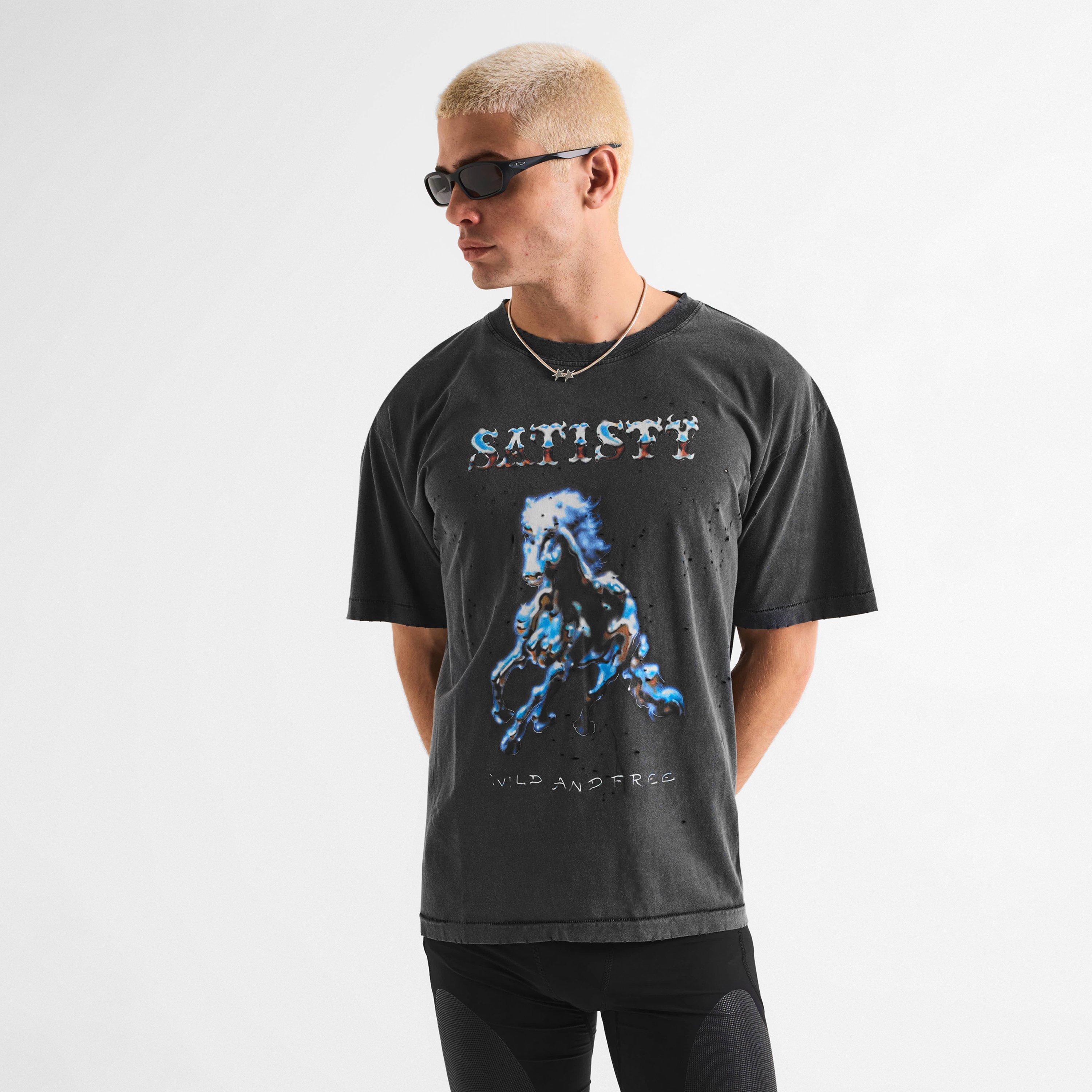 Satisfy | Mens MothTech Wild & Free T-Shirt | Flannels