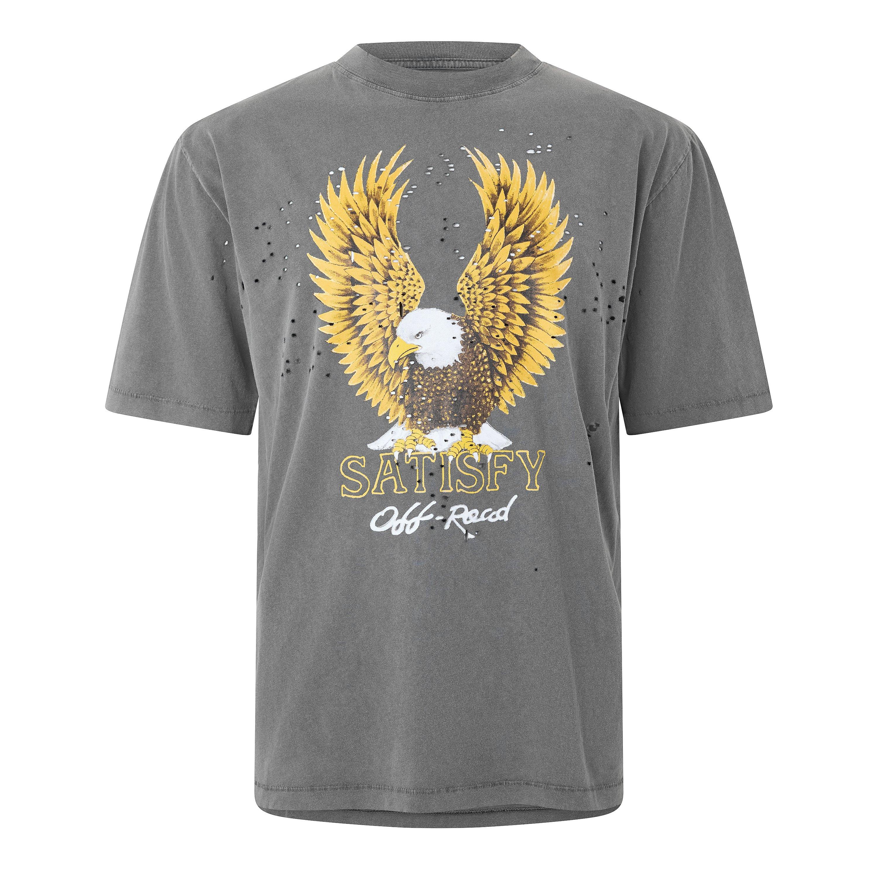 Faded Black - Satisfy - Men's Short Sleeve Performance Running Top - 1