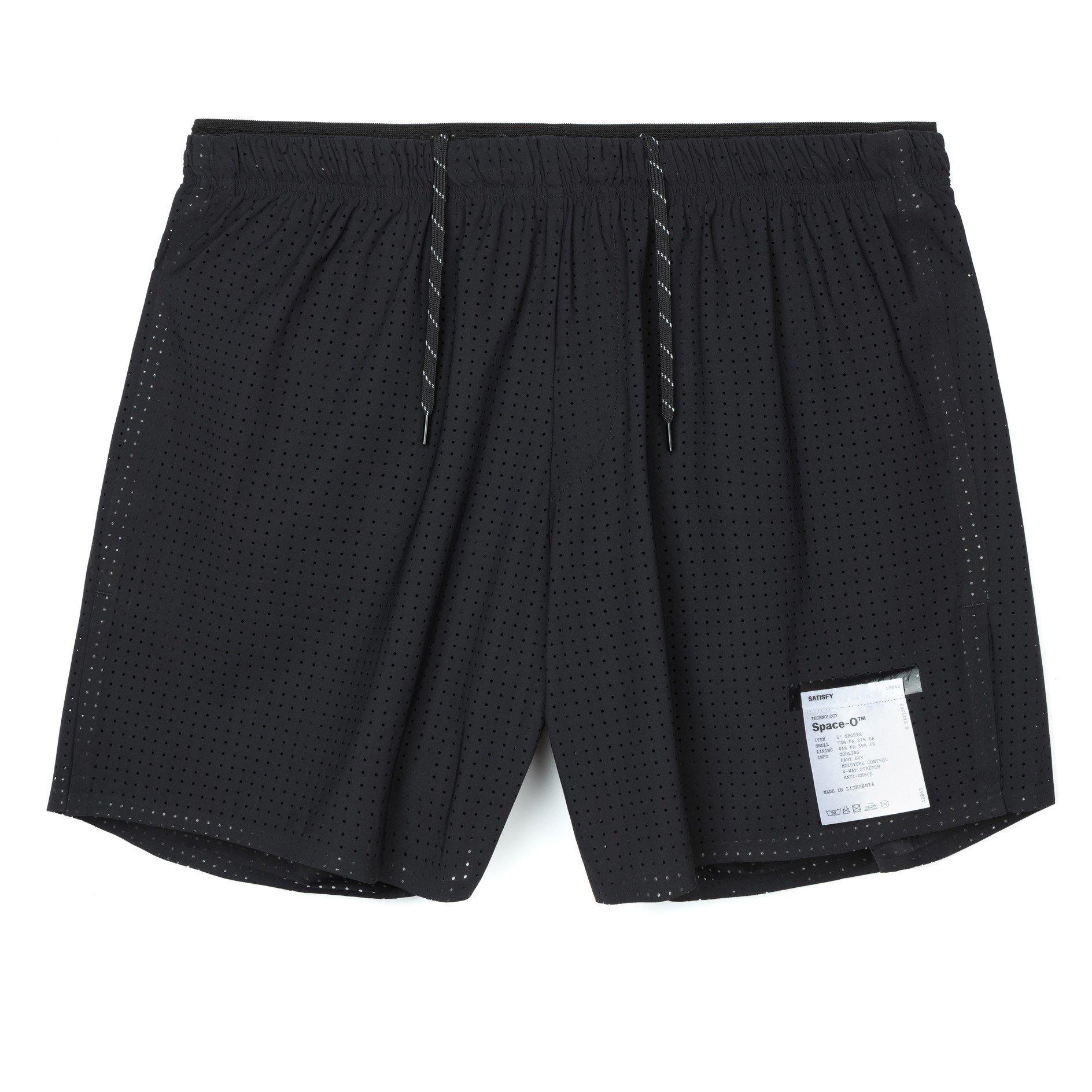 Black - Satisfy - Men's Performance Running Shorts - 1