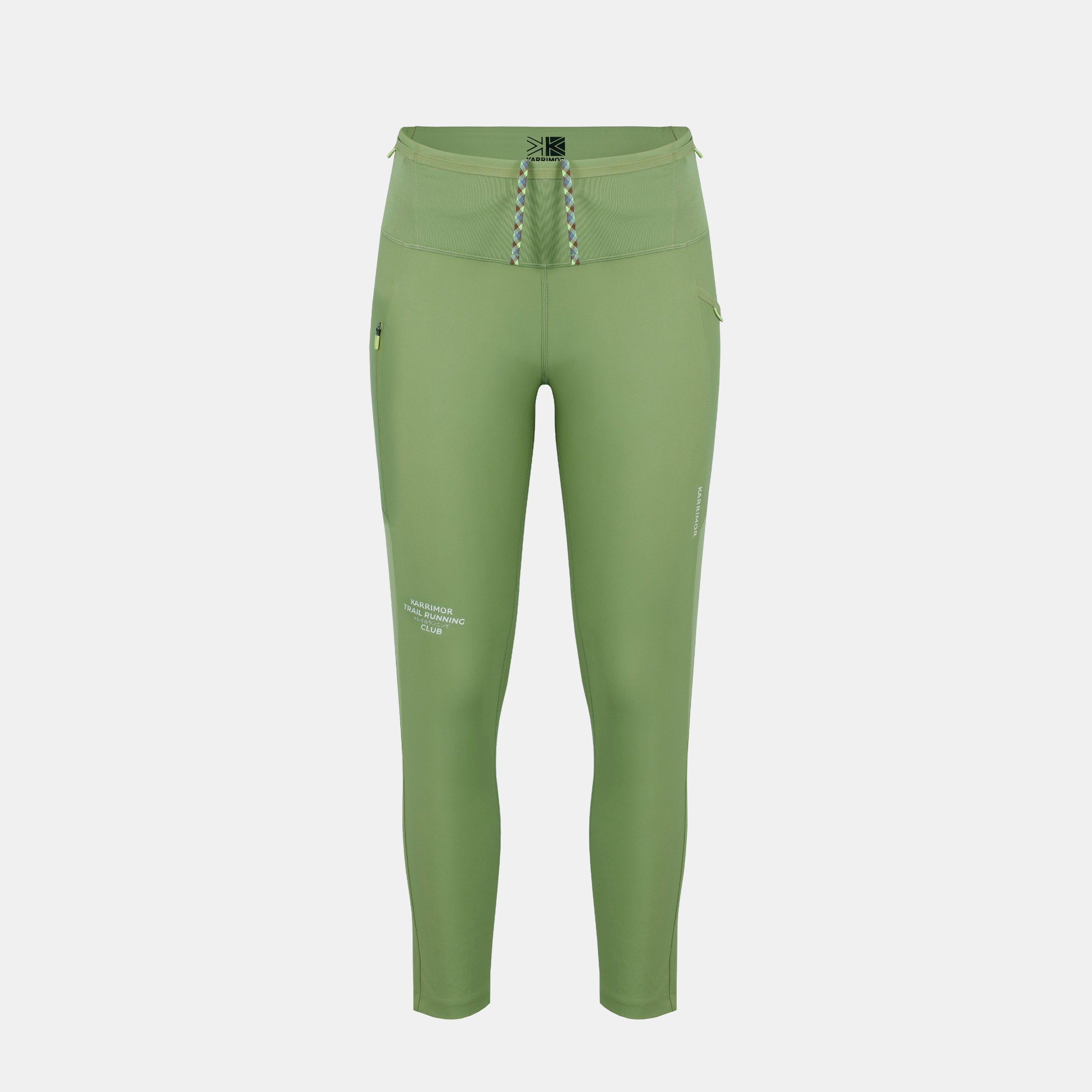 Karrimor Women's Trail Zip Pocket Performance Running Tights - Eden Green - 10 (38)