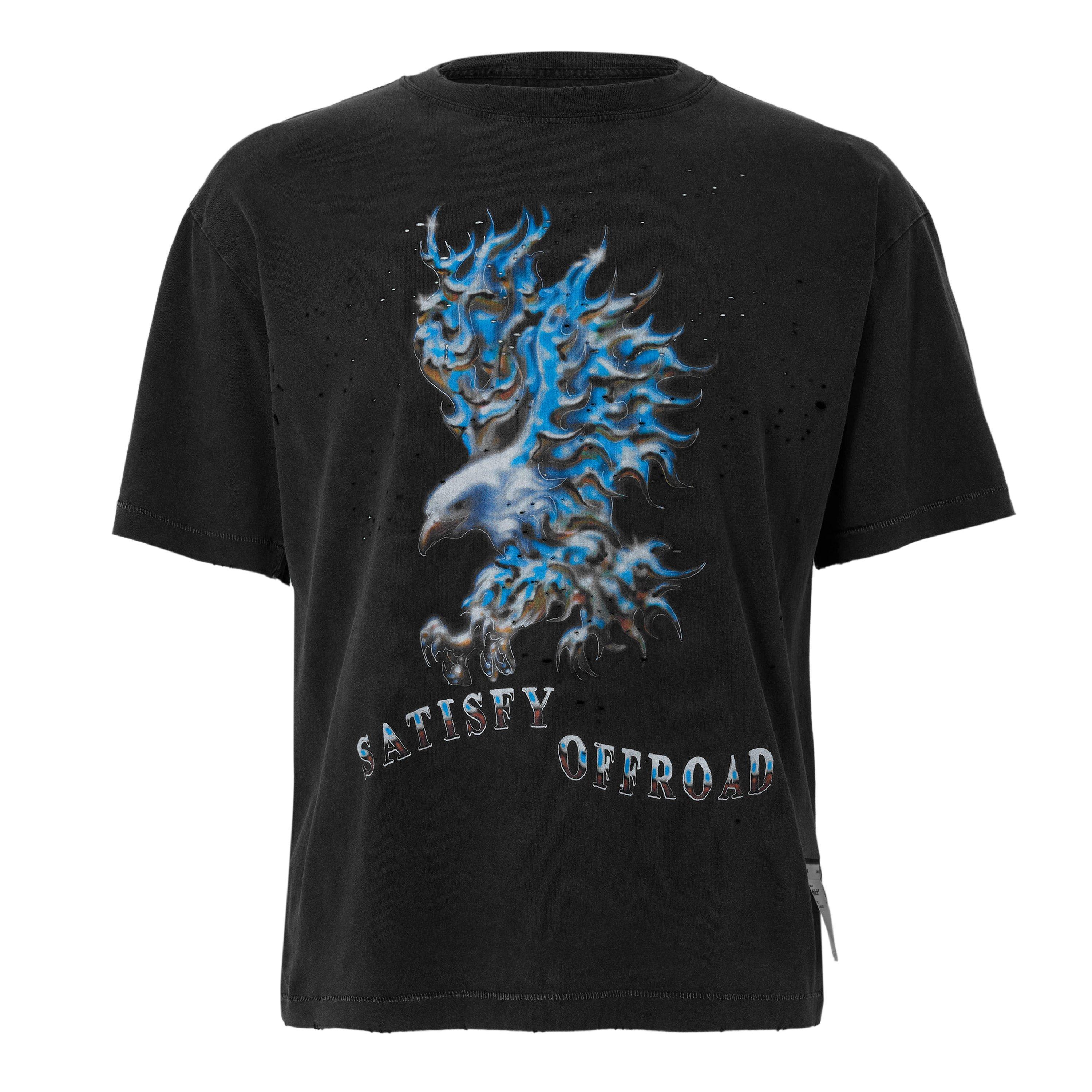 Aged Black - Satisfy - Men's Short Sleeve Performance Running Top - 1