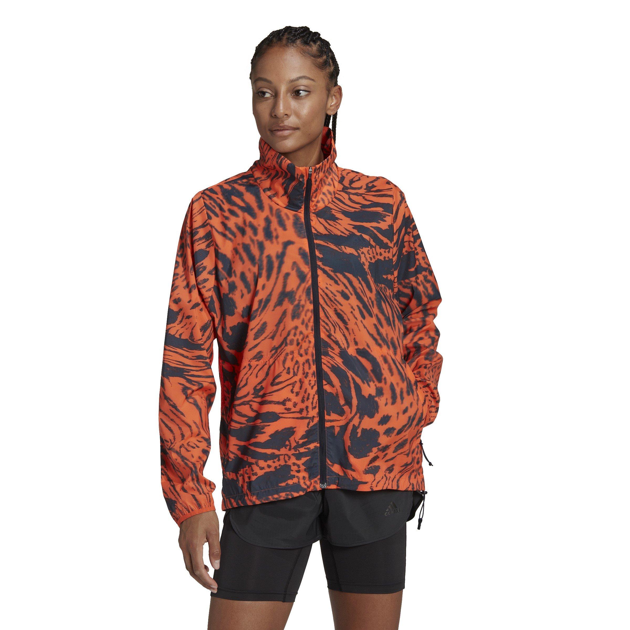 SEMI IMPACT SAT - adidas - FAST All Over Print Moisture-Wicking Reflective Performance Running Jacket - 2