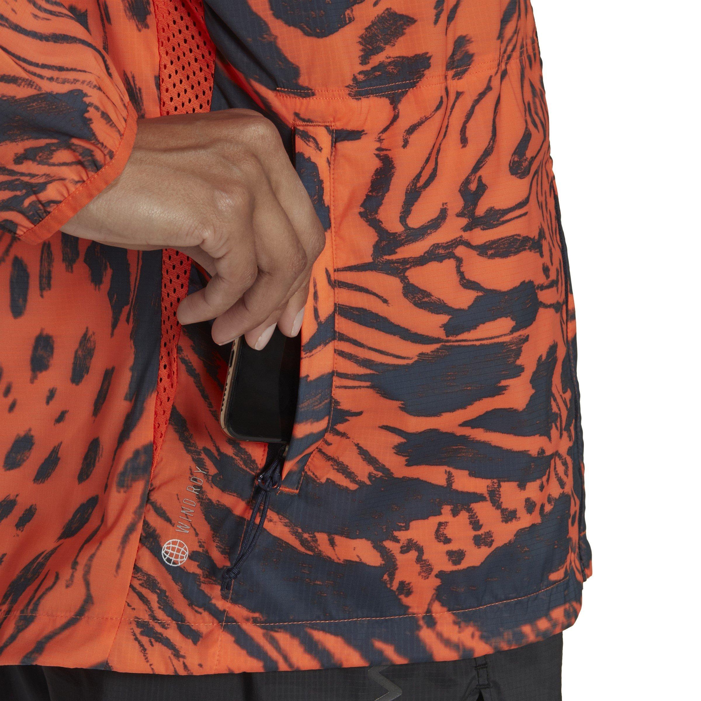 SEMI IMPACT SAT - adidas - FAST All Over Print Moisture-Wicking Reflective Performance Running Jacket - 5