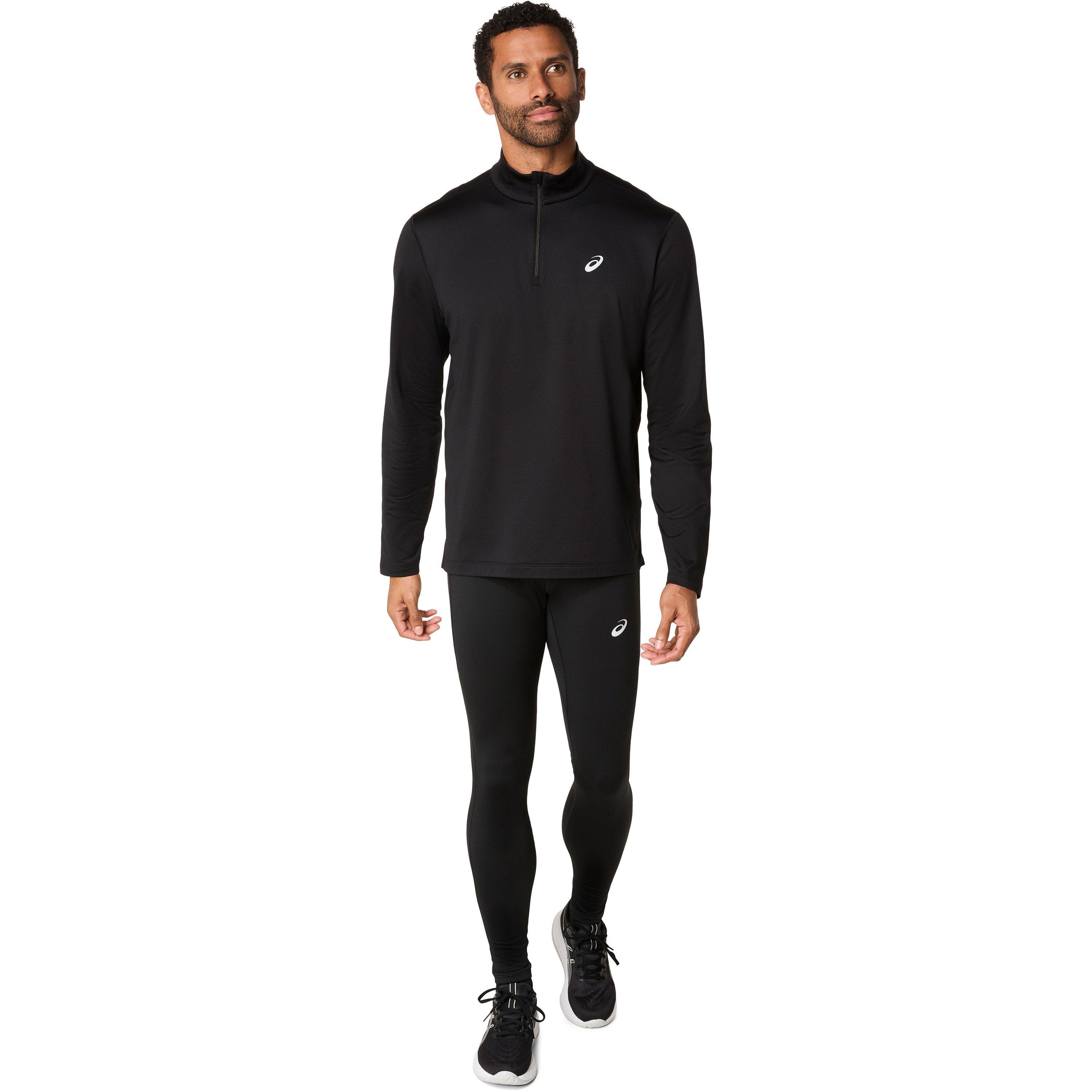 Nero - Asics - Core Ls 1/2 Zip Winter Top Running Mens - 5