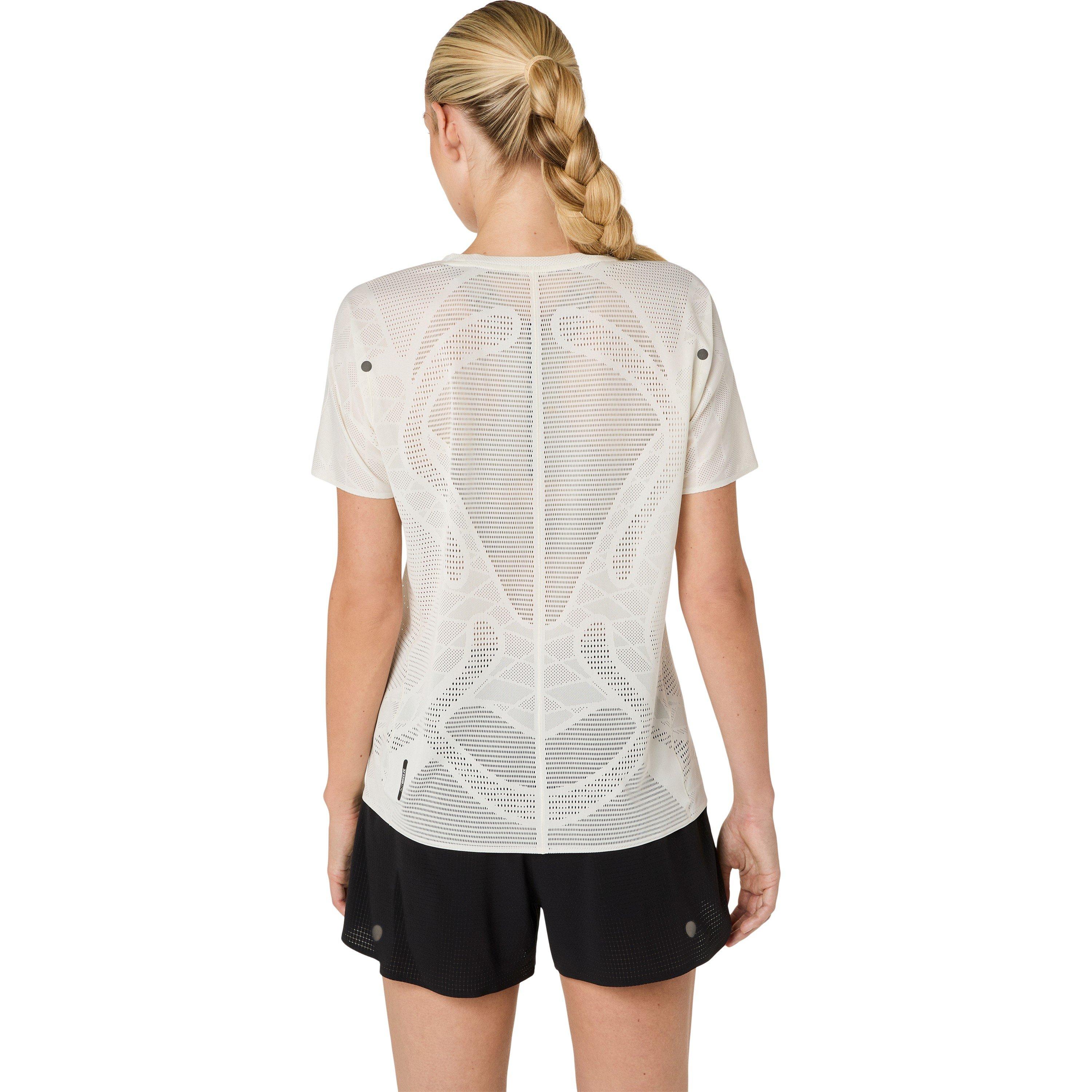 Cream - Asics - Women's Metarun Short Sleeve Running T-Shirt - 2