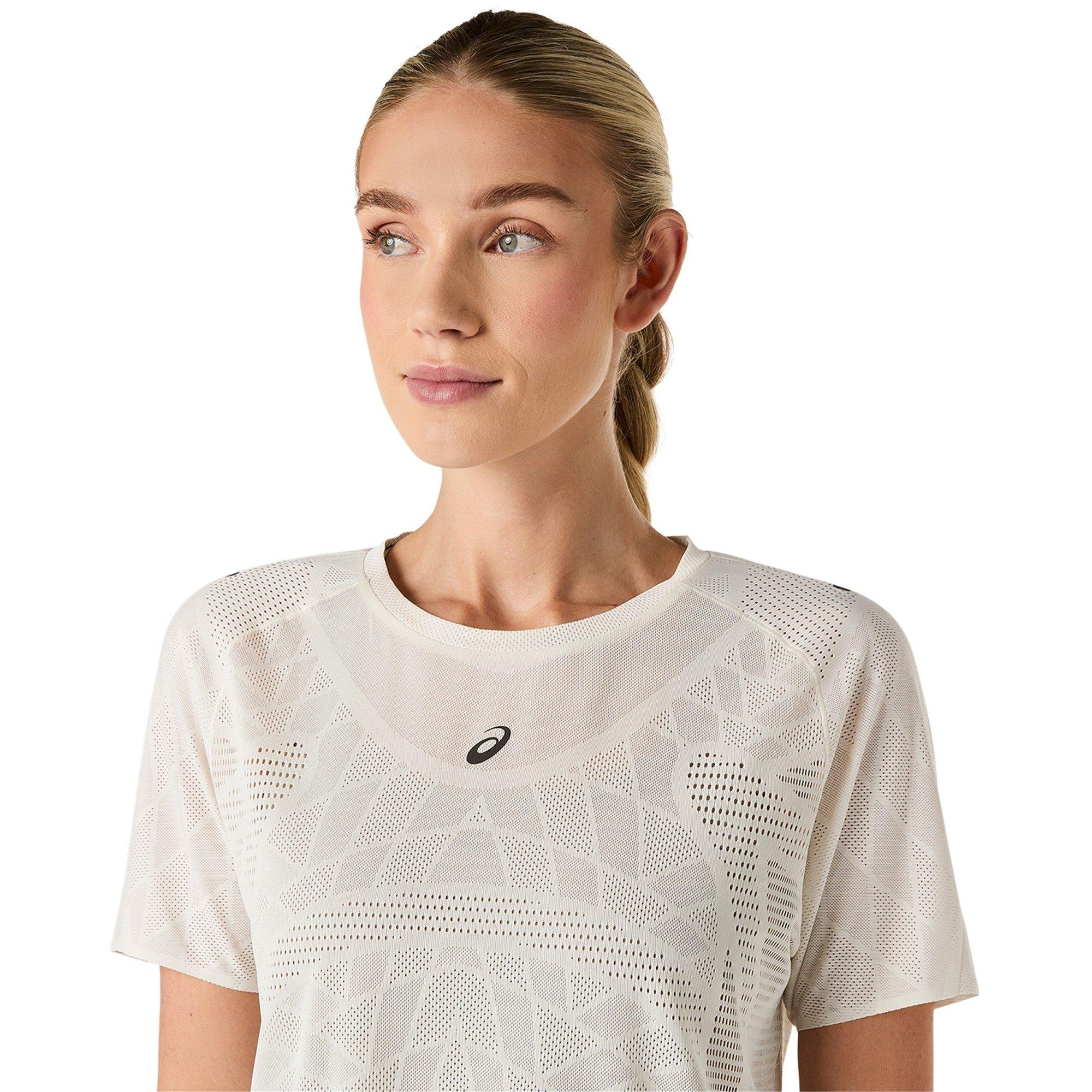 Cream - Asics - Women's Metarun Short Sleeve Running T-Shirt - 3