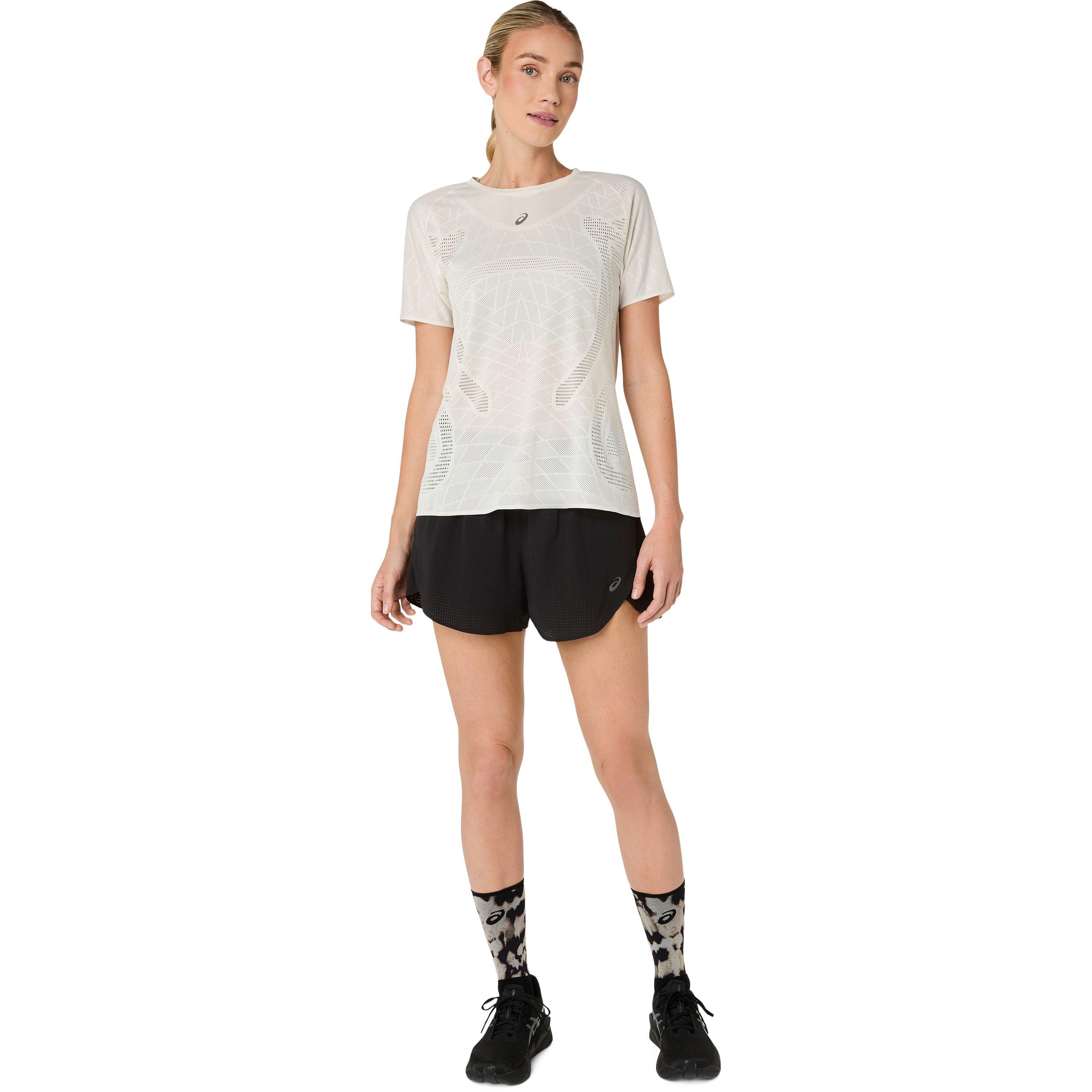 Cream - Asics - Women's Metarun Short Sleeve Running T-Shirt - 5