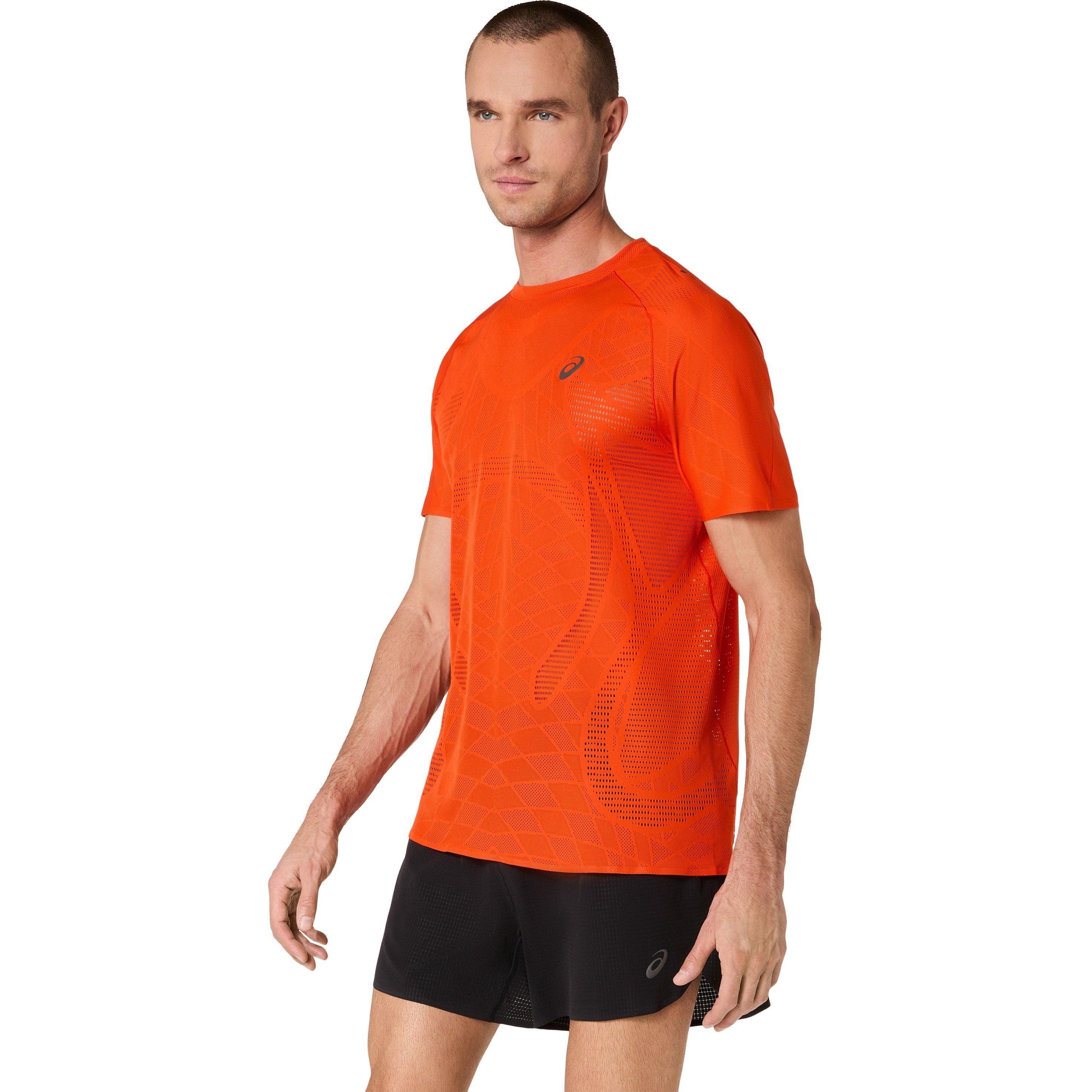 Cherry Tomato - Asics - Men's Metarun Short Sleeve Running T-Shirt - 1