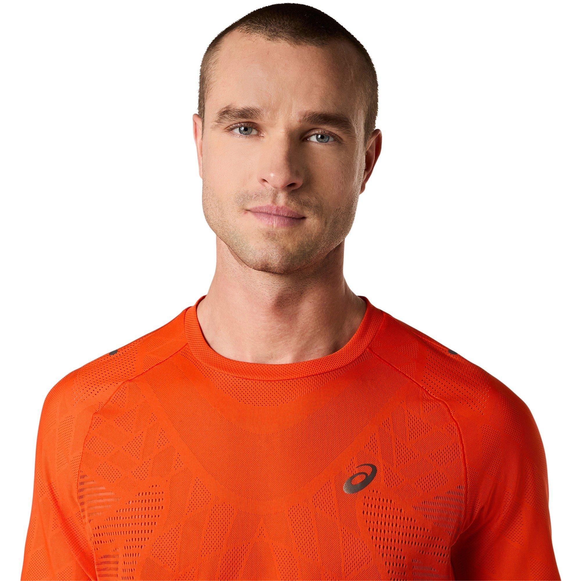 Cherry Tomato - Asics - Men's Metarun Short Sleeve Running T-Shirt - 3