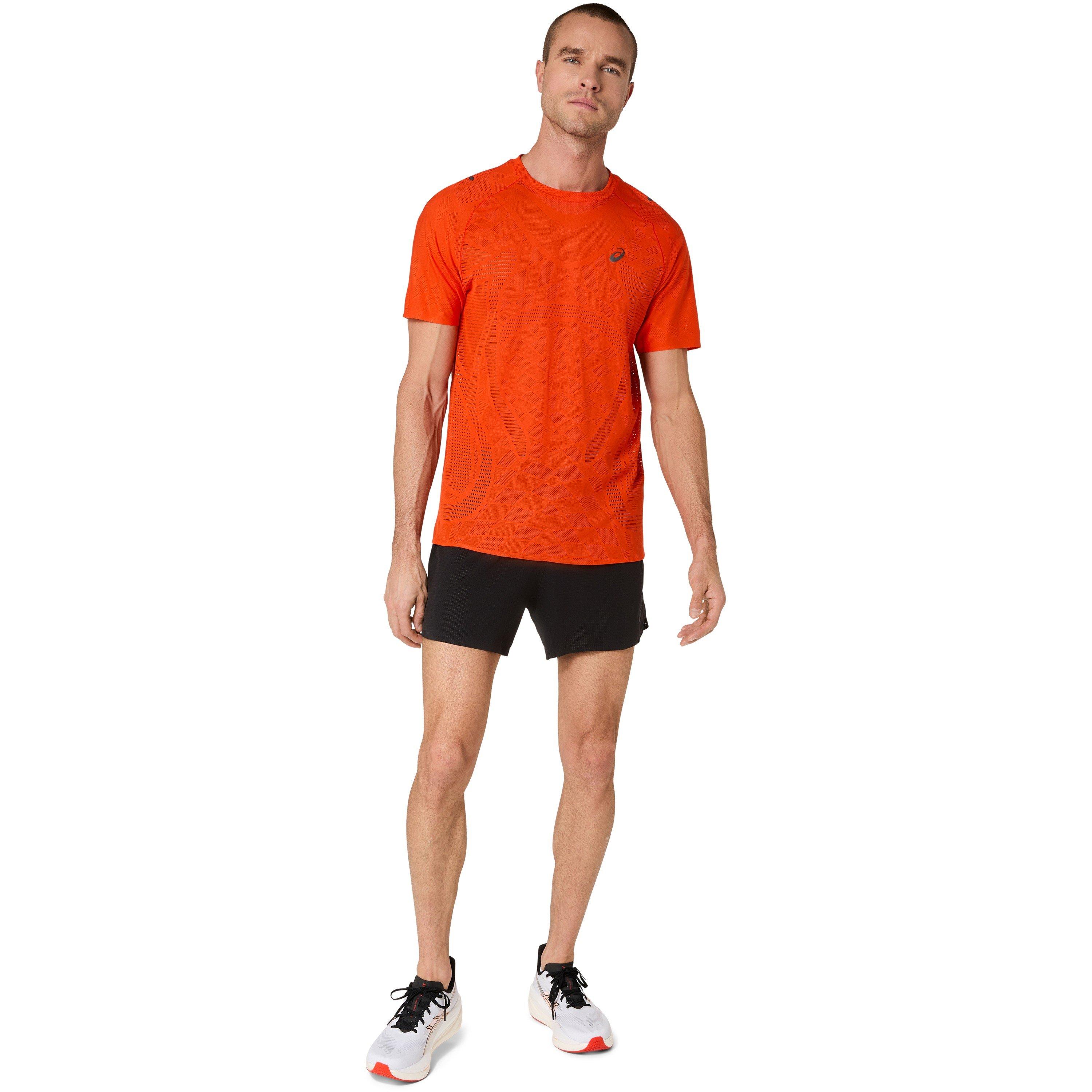 Cherry Tomato - Asics - Men's Metarun Short Sleeve Running T-Shirt - 5