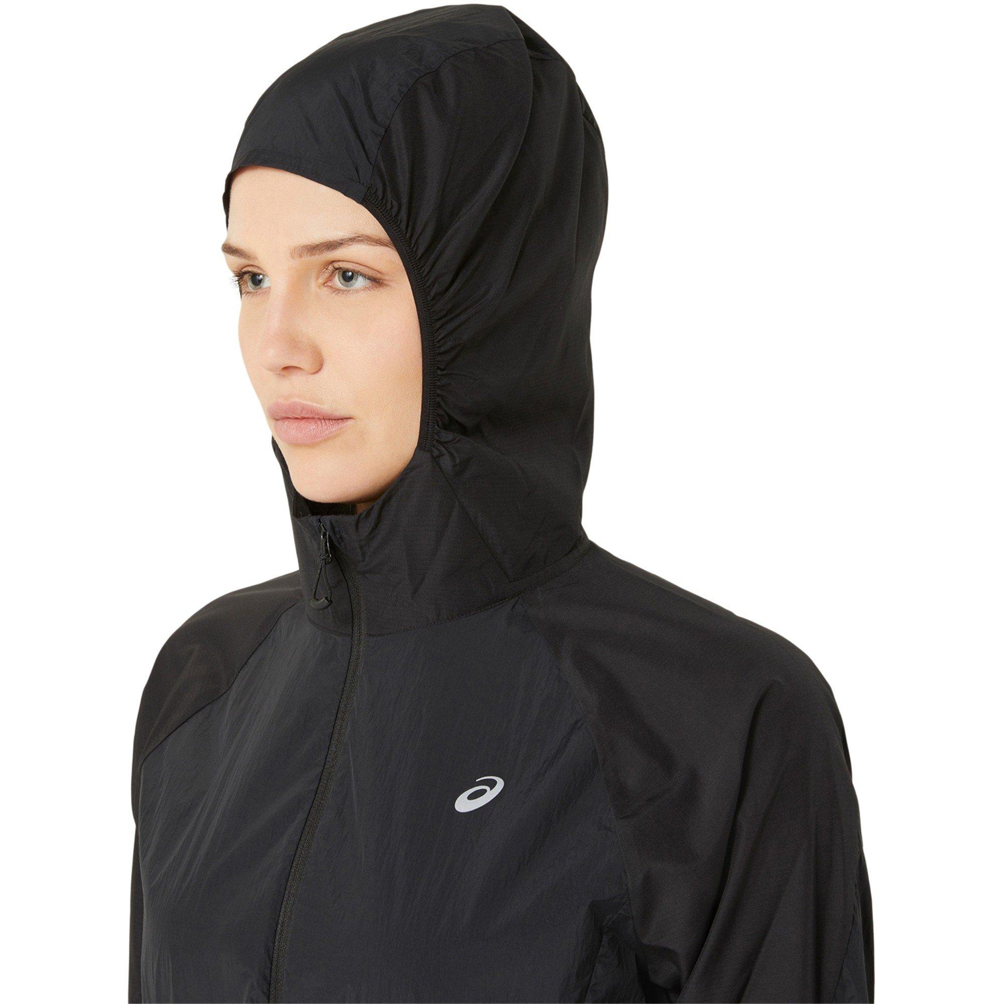 Black - Asics - Road Packable Jacket Running Womens - 6