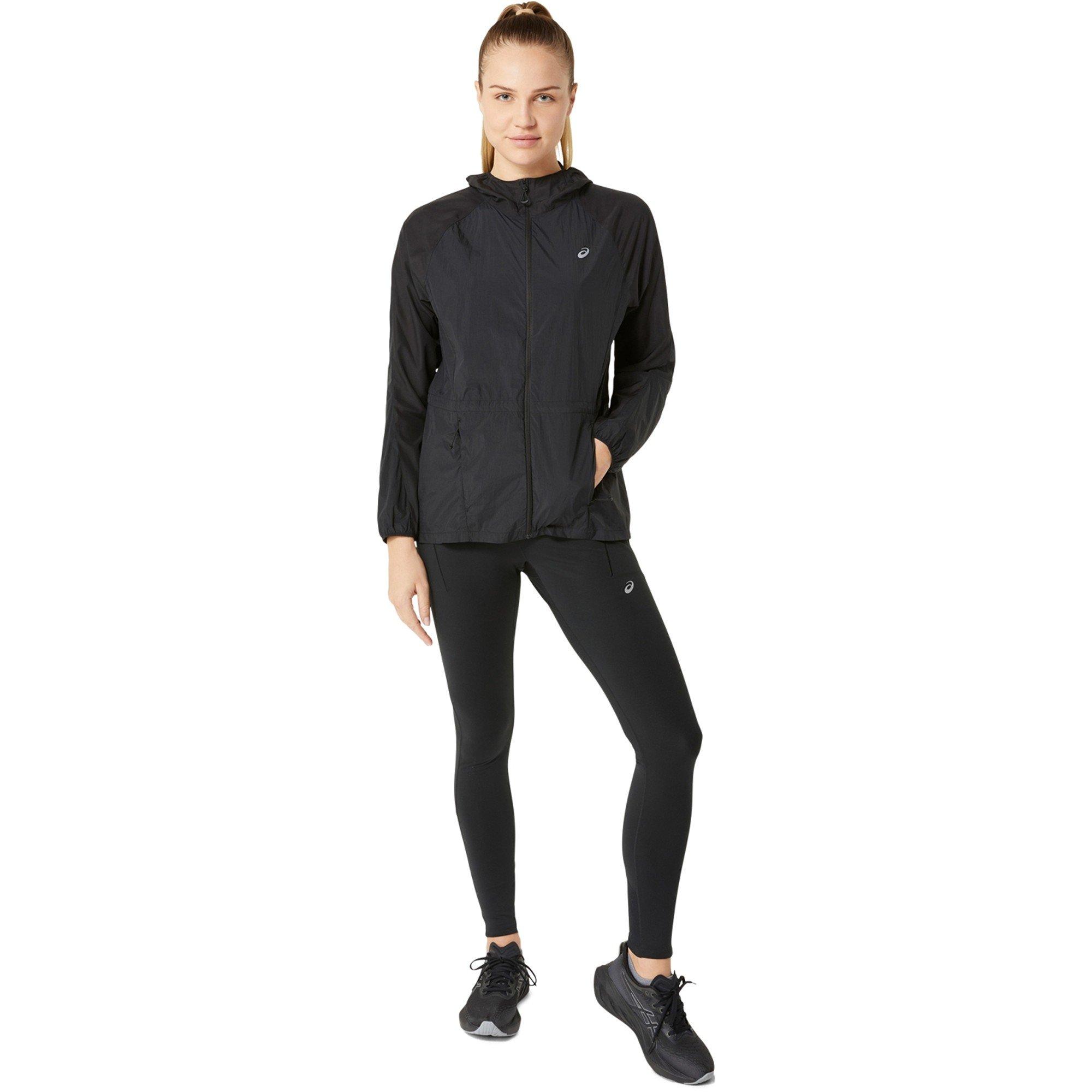 Black - Asics - Road Packable Jacket Running Womens - 7