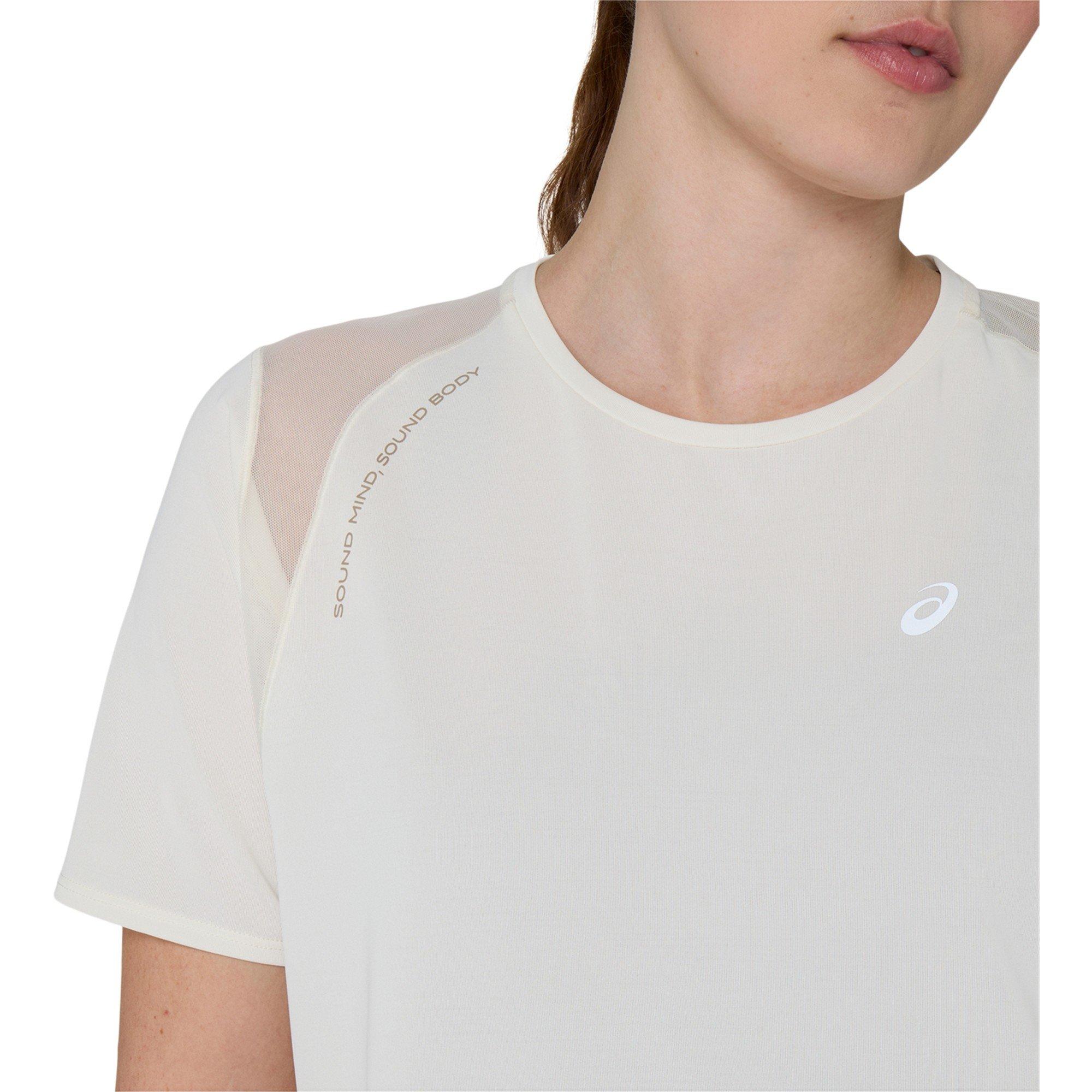 Crème - Asics - Asics Road SS Tee Ld63 - 6