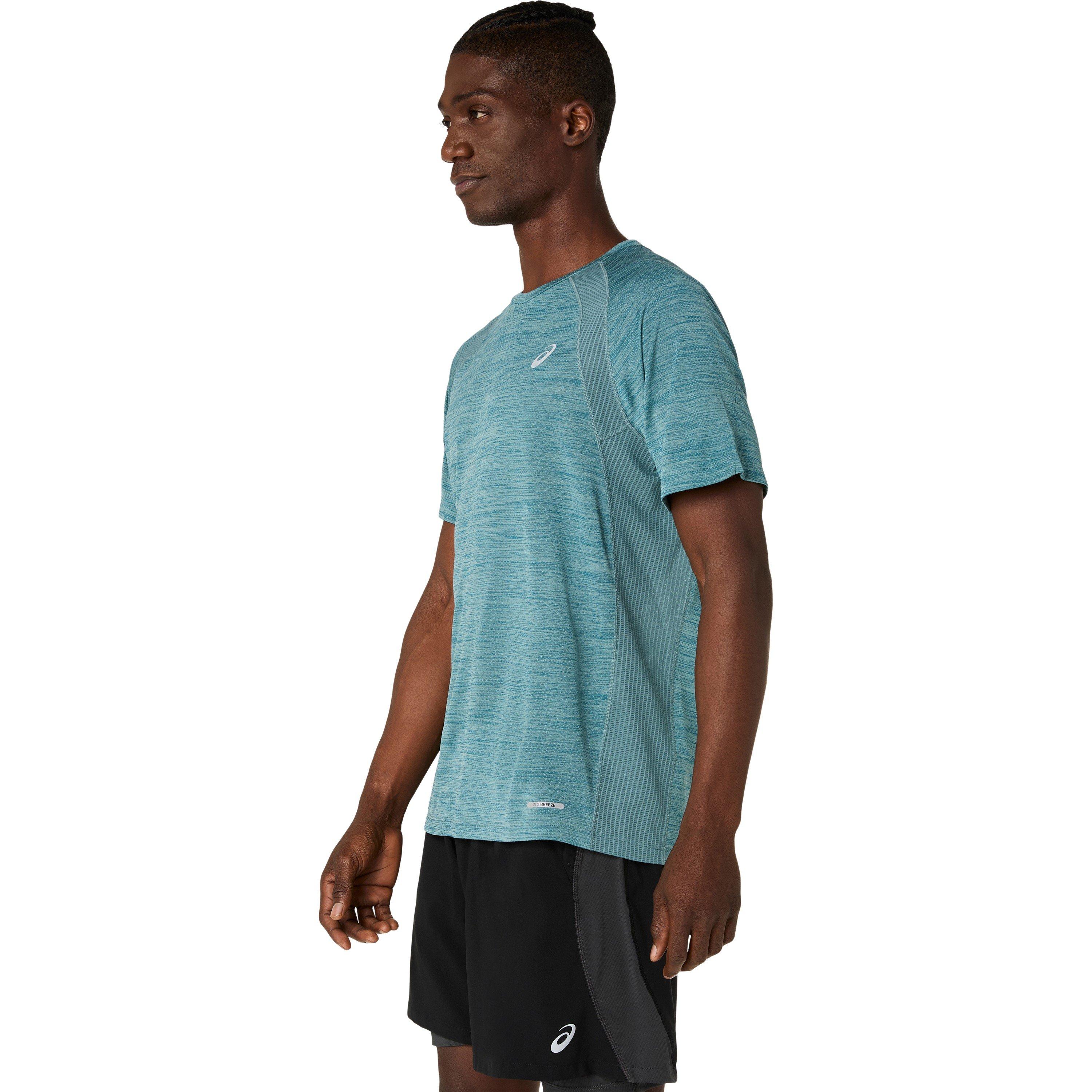 Foggy Teal - Asics - Men's Road Short Sleeve Running T-Shirt - 1