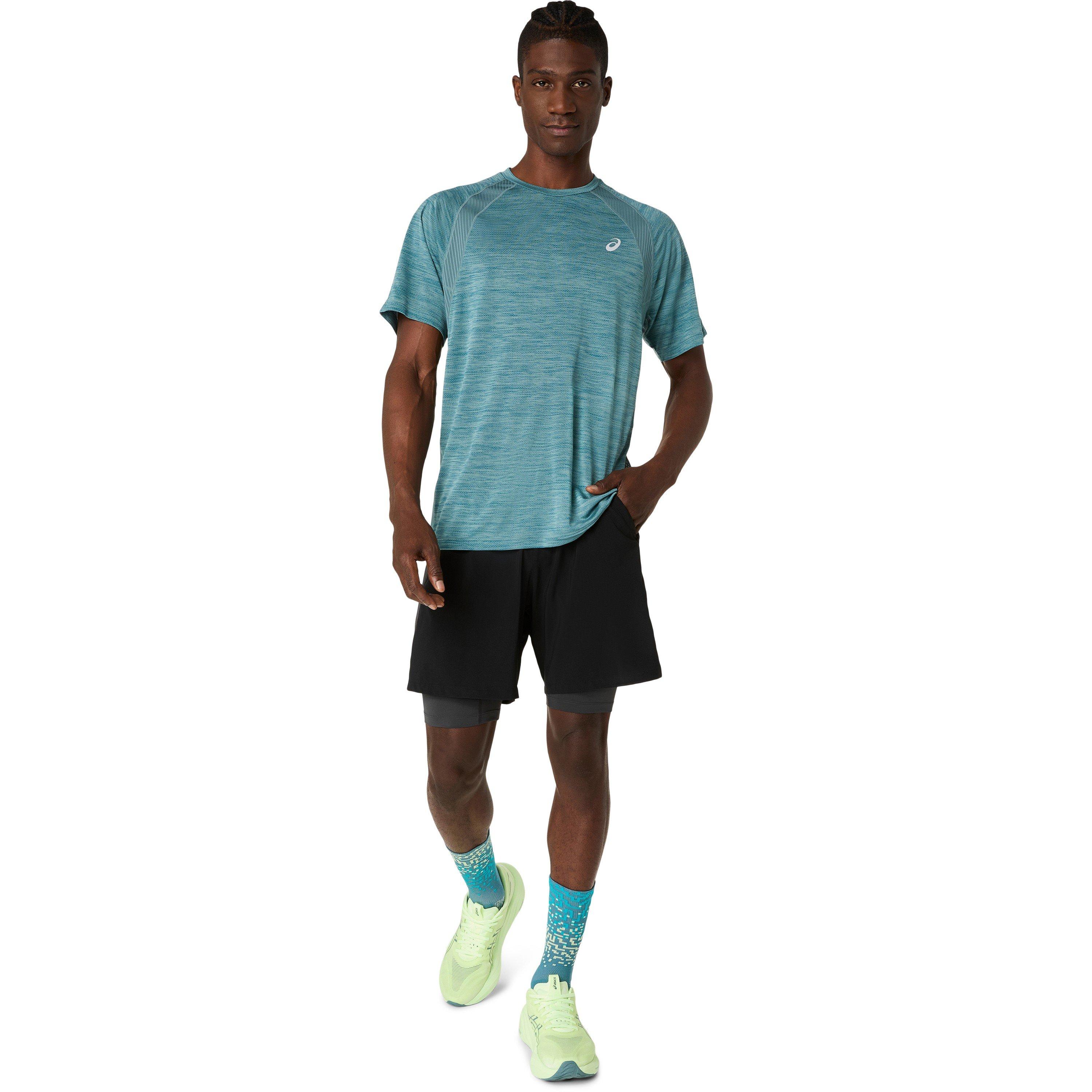 Foggy Teal - Asics - Men's Road Short Sleeve Running T-Shirt - 6