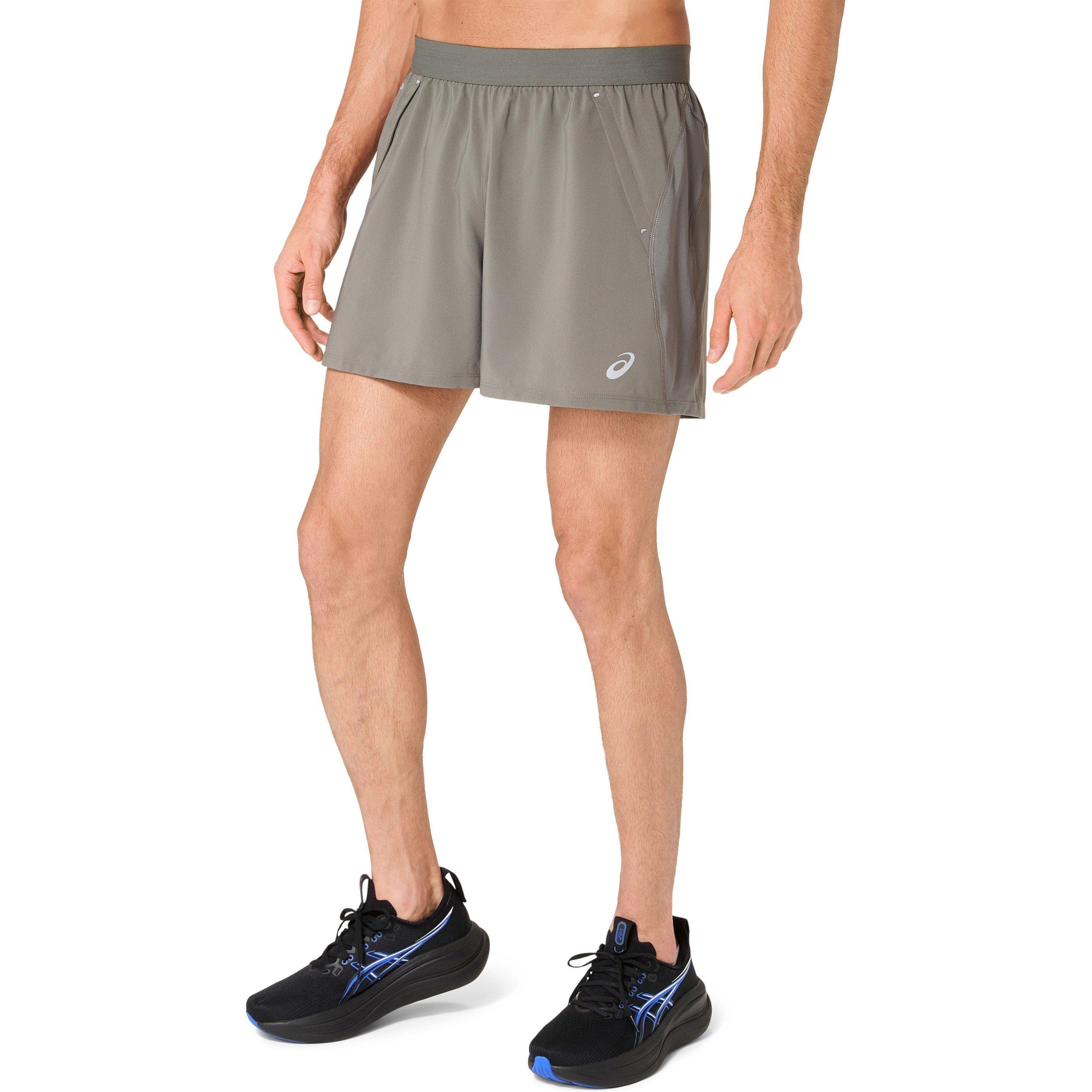 Truffle Grey - Asics - Men's Road 5in Running Shorts - 1