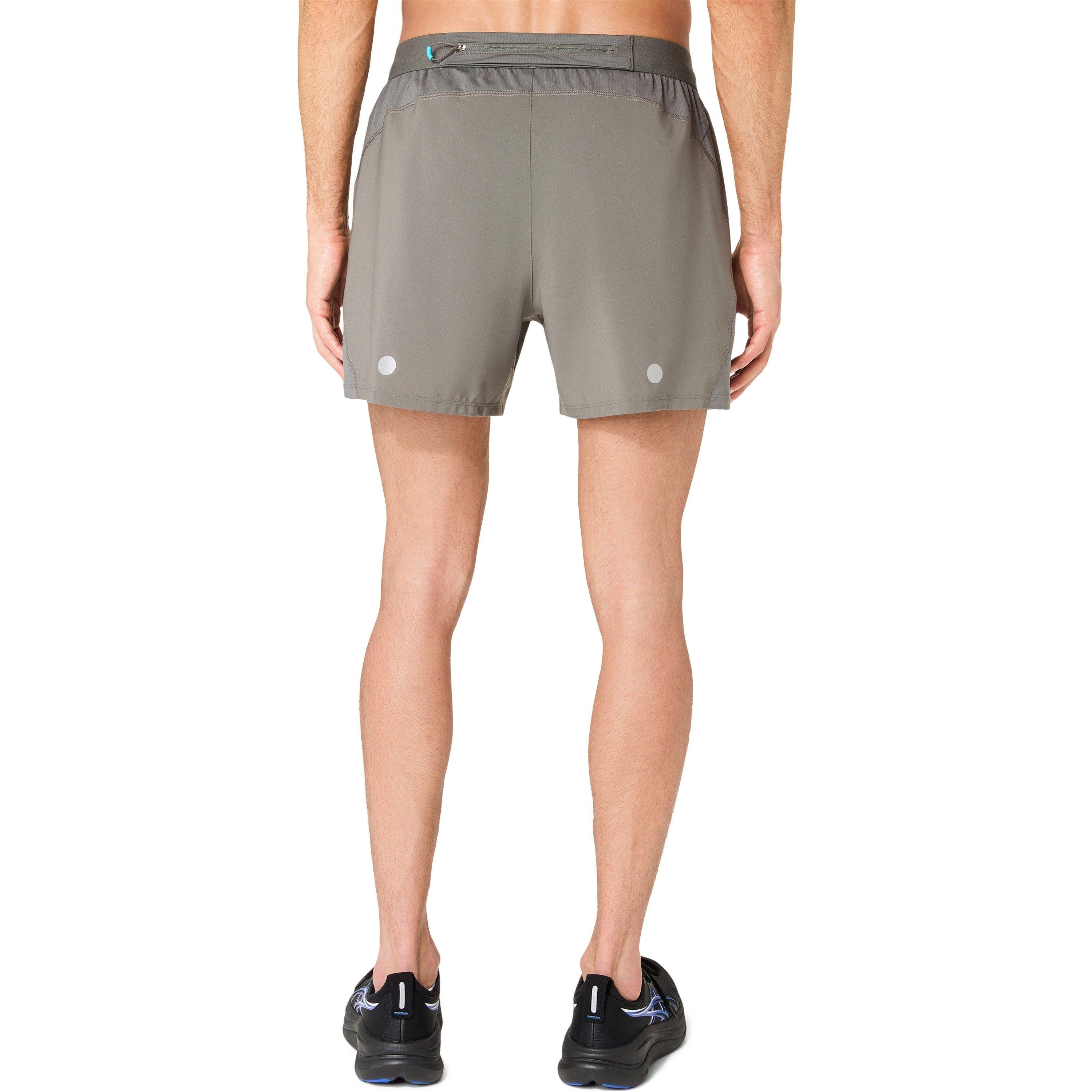 Truffle Grey - Asics - Men's Road 5in Running Shorts - 2