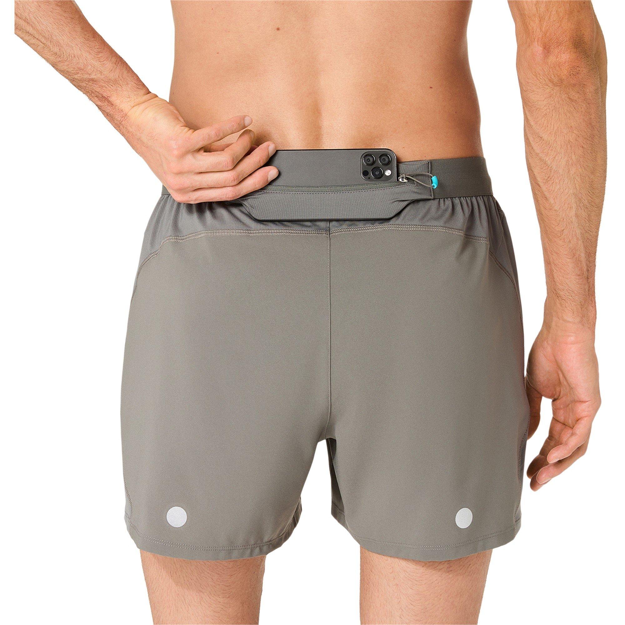 Truffle Grey - Asics - Men's Road 5in Running Shorts - 6