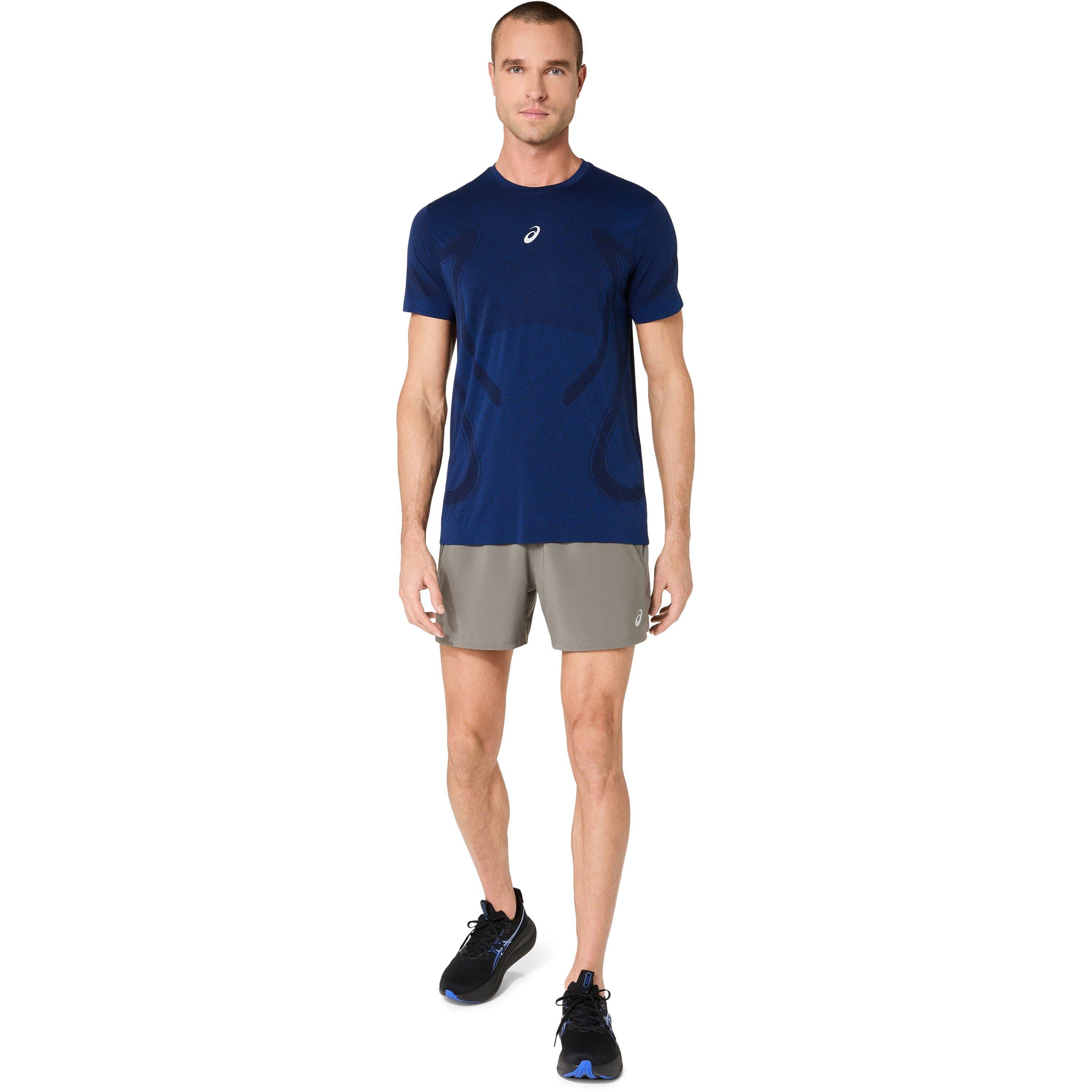 Truffle Grey - Asics - Men's Road 5in Running Shorts - 7