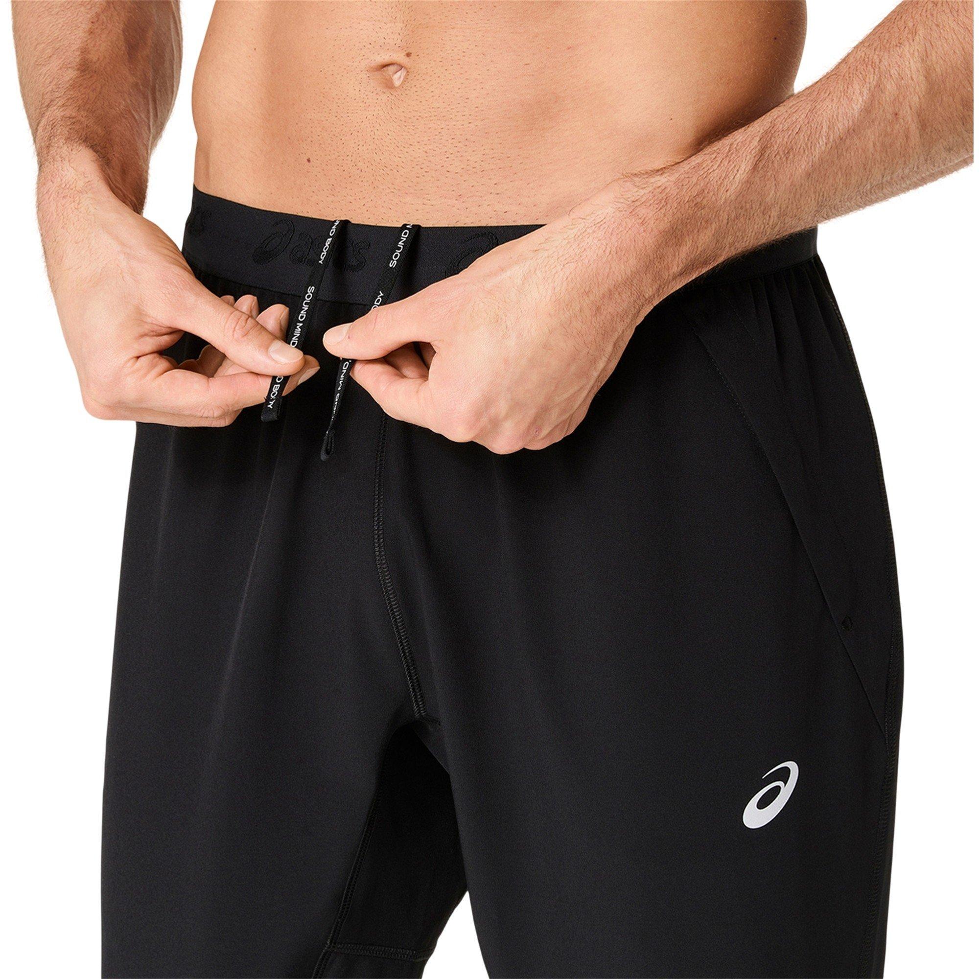 Black - Asics - Men's Road Performance Tracksuit Bottoms - 4