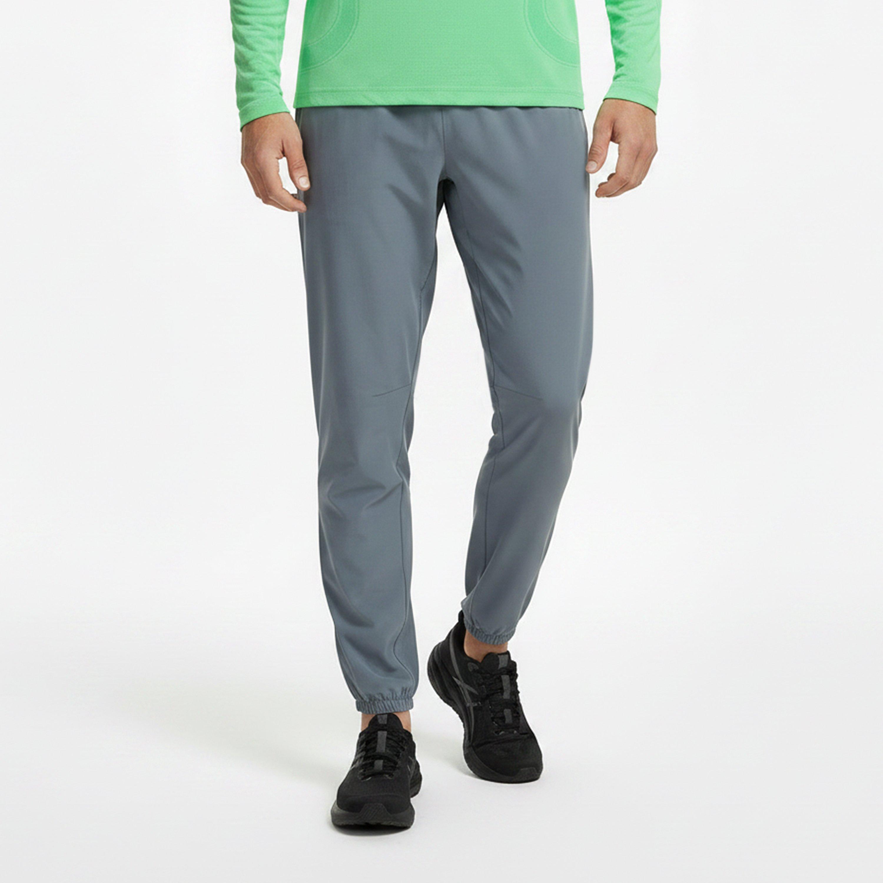 Grey - Asics - Core Woven Pant Tracksuit Bottom Mens - 3
