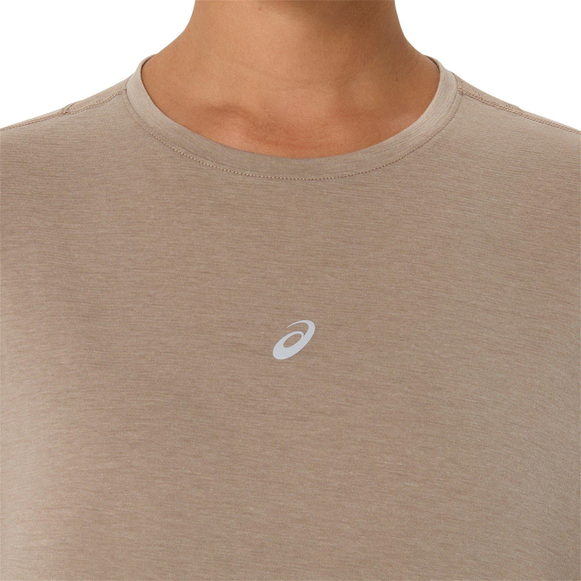 Greige - Asics - Women's Nagino Short Sleeve Running T-Shirt - 3