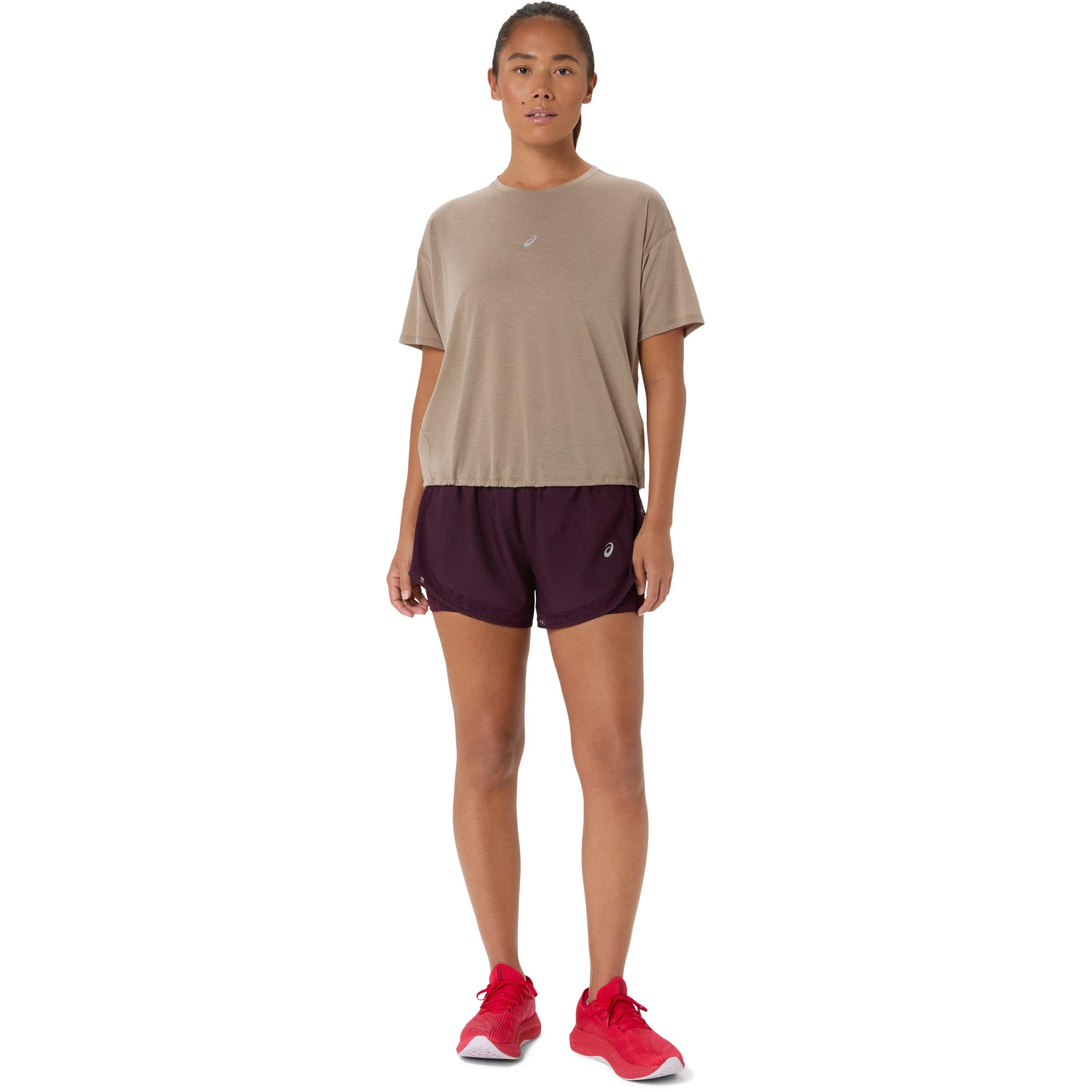 Greige - Asics - Women's Nagino Short Sleeve Running T-Shirt - 7