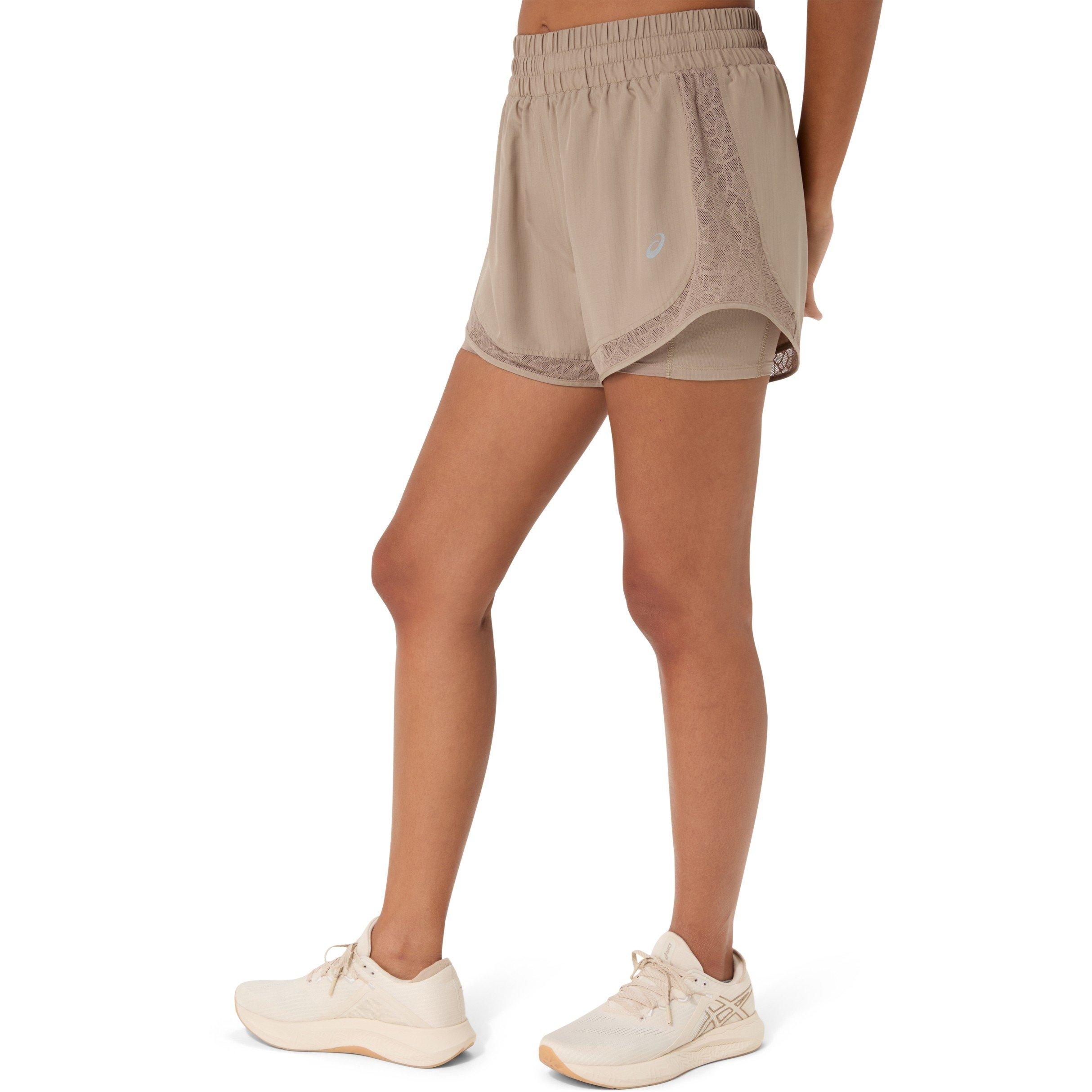 Greige - Asics - Women's Nagino Running Shorts - 1