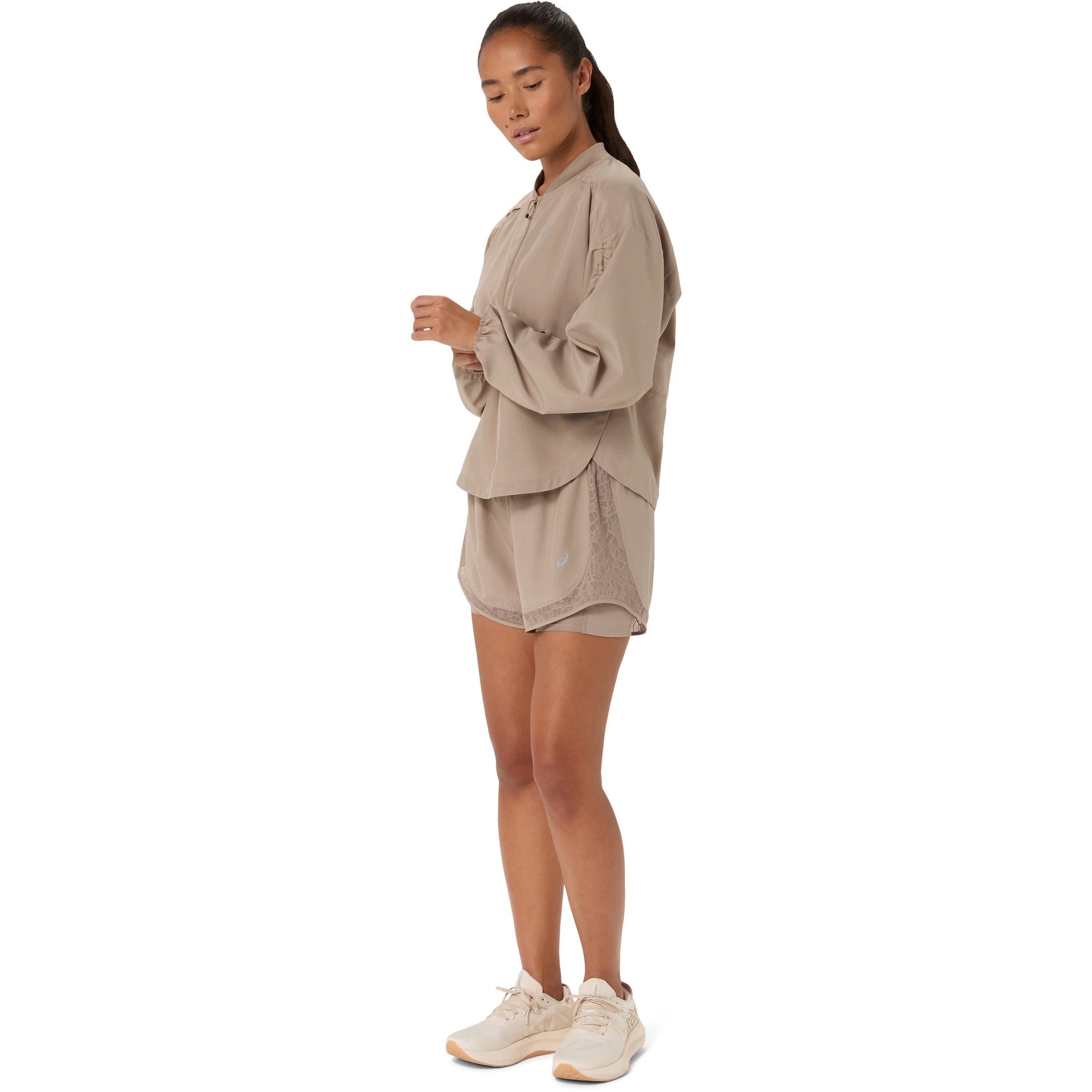 Greige - Asics - Women's Nagino Running Shorts - 3